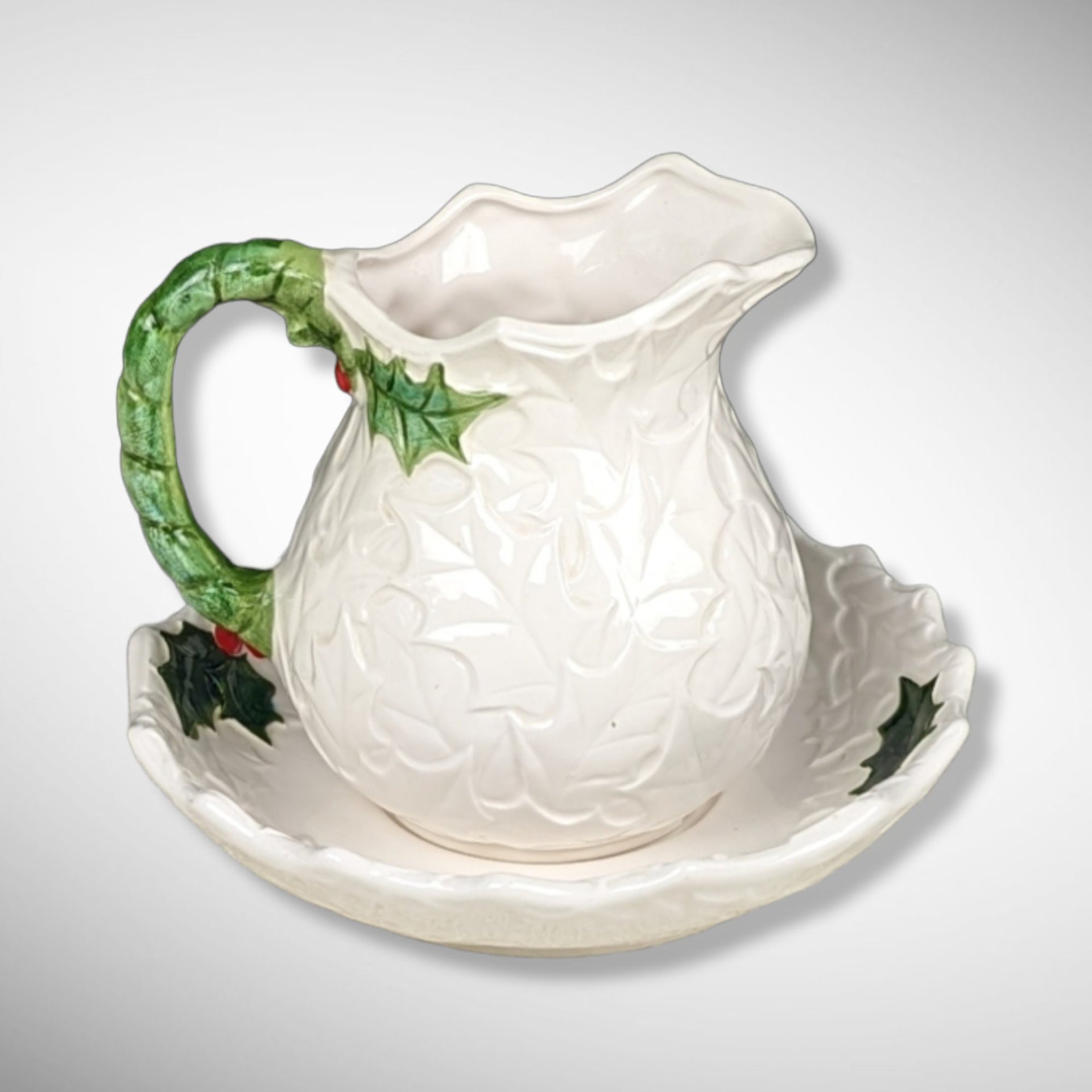 Lefton Plate and Small Water Pitcher 1970/71