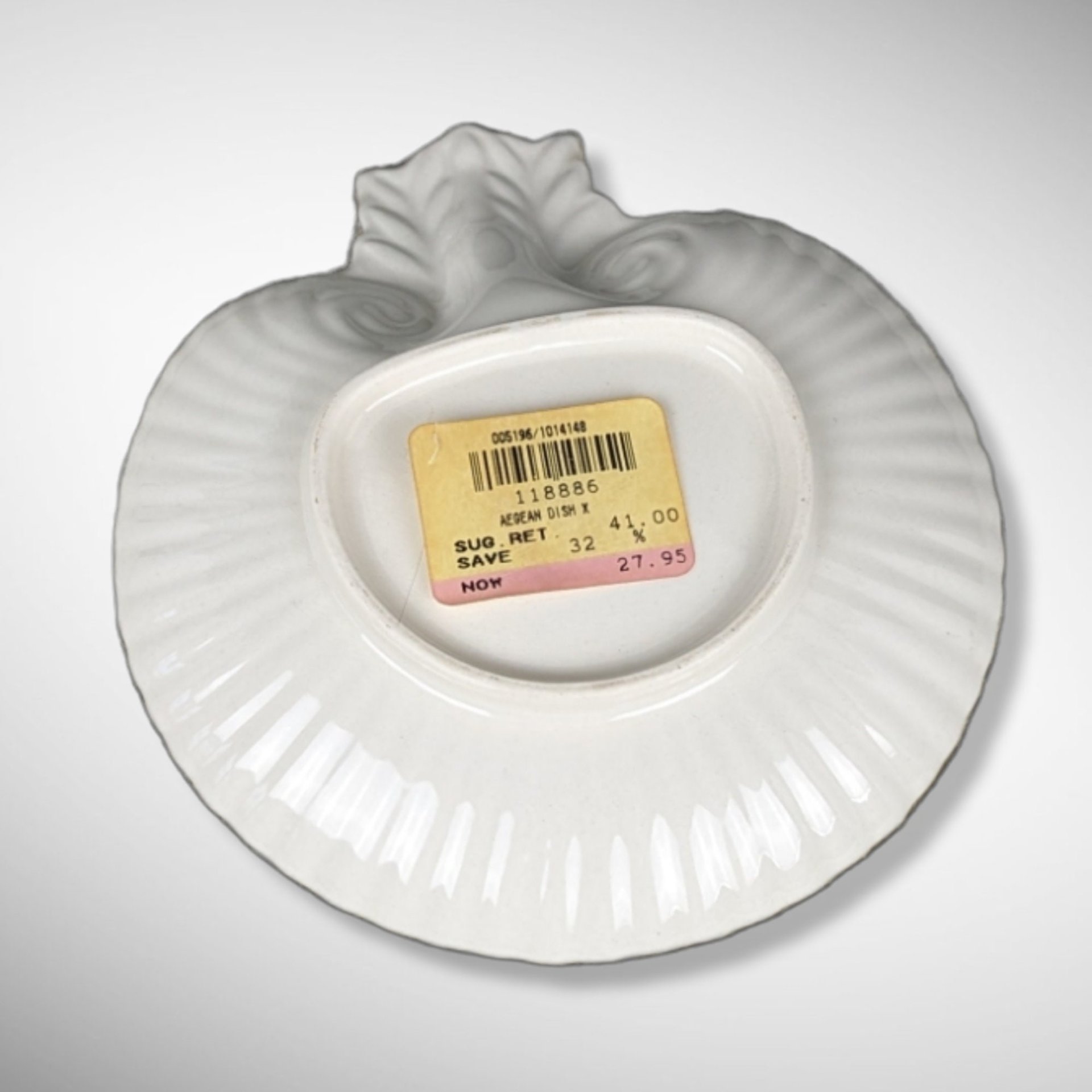 Set of 4 Lenox Aegean Collection Medium Shell Shaped Dish