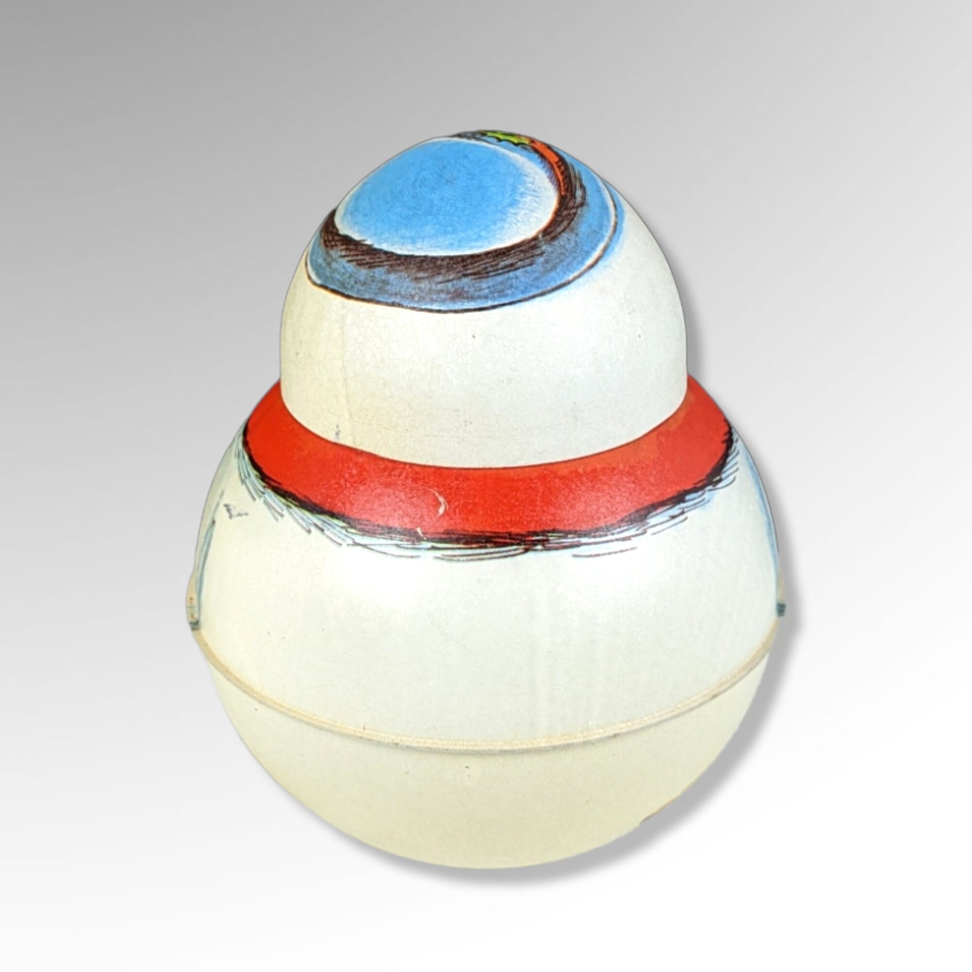 1981 Bristol Ware Snowman Collectible Metal Container