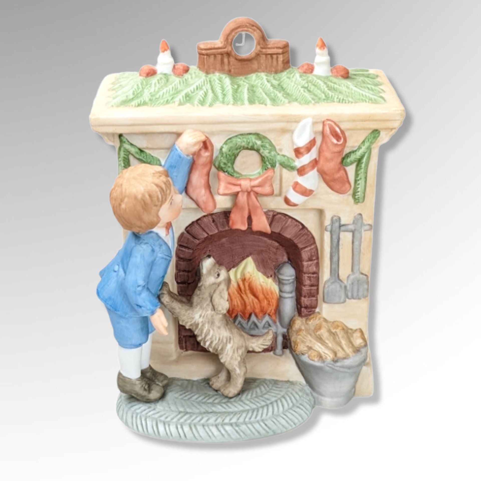 1984 Enesco "By the Chimney with Care" Music Box