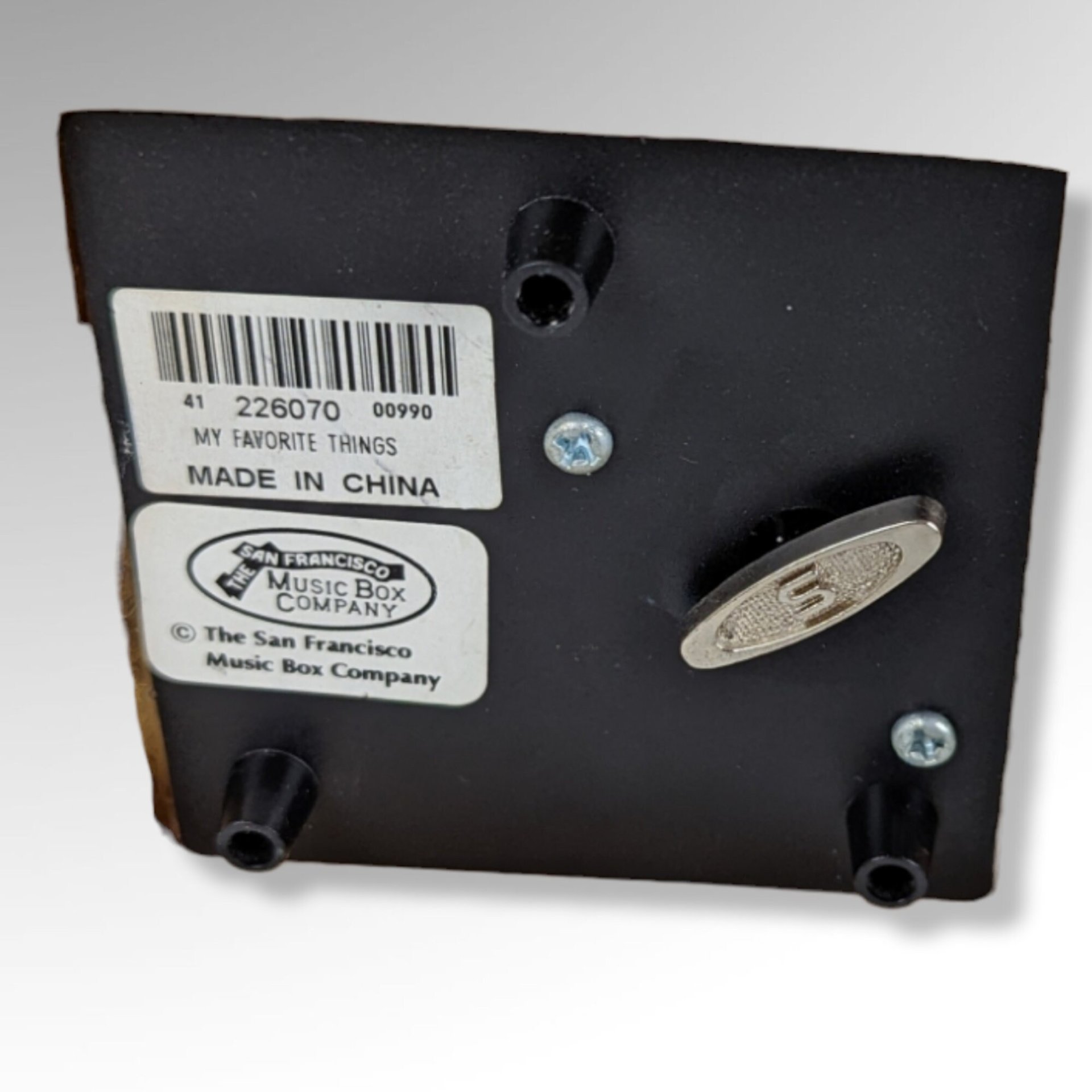 Save for John  - Vintage San Francisco Music Box Mice with Flowers Music Box