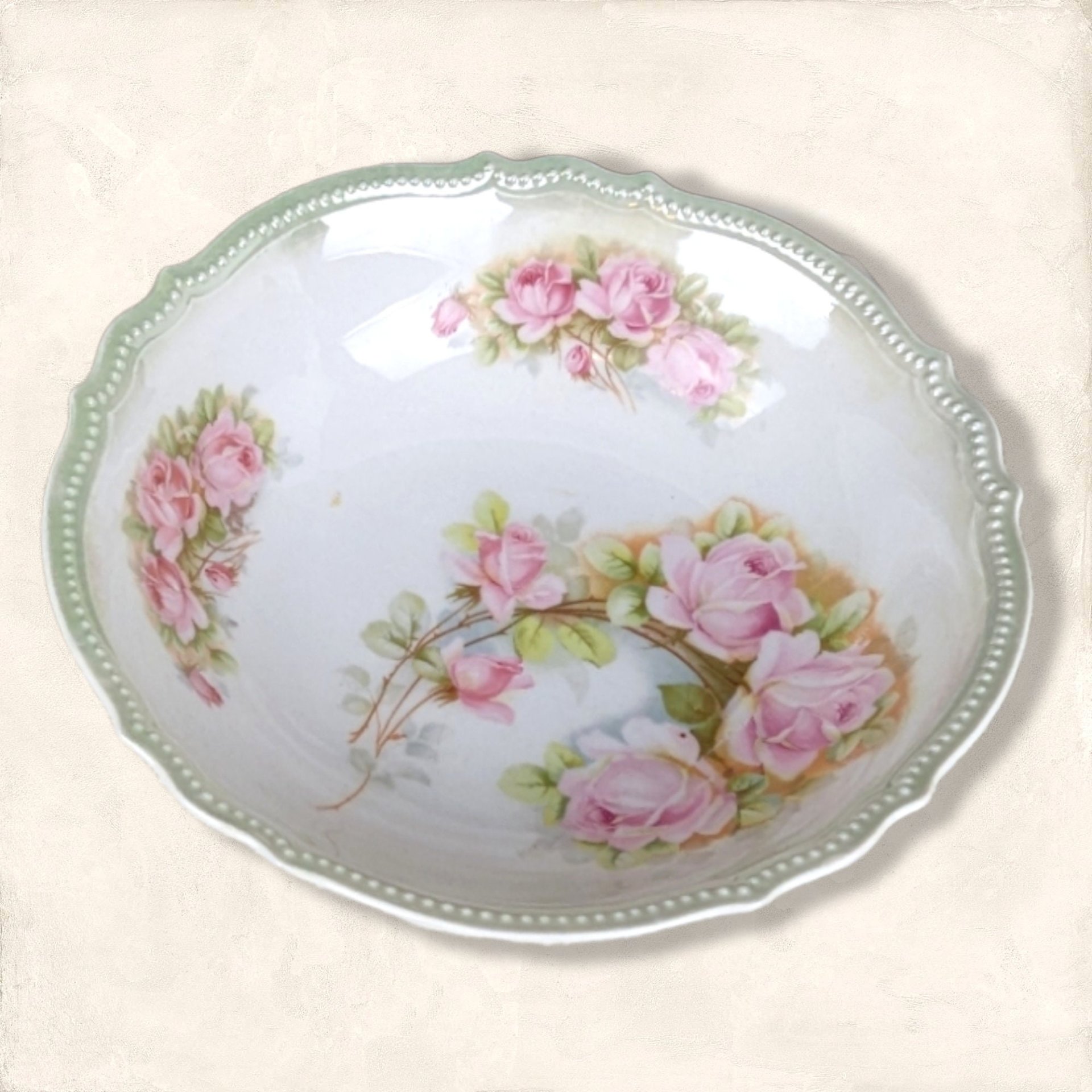 PK Bavaria 9" Pink Floral Bowl