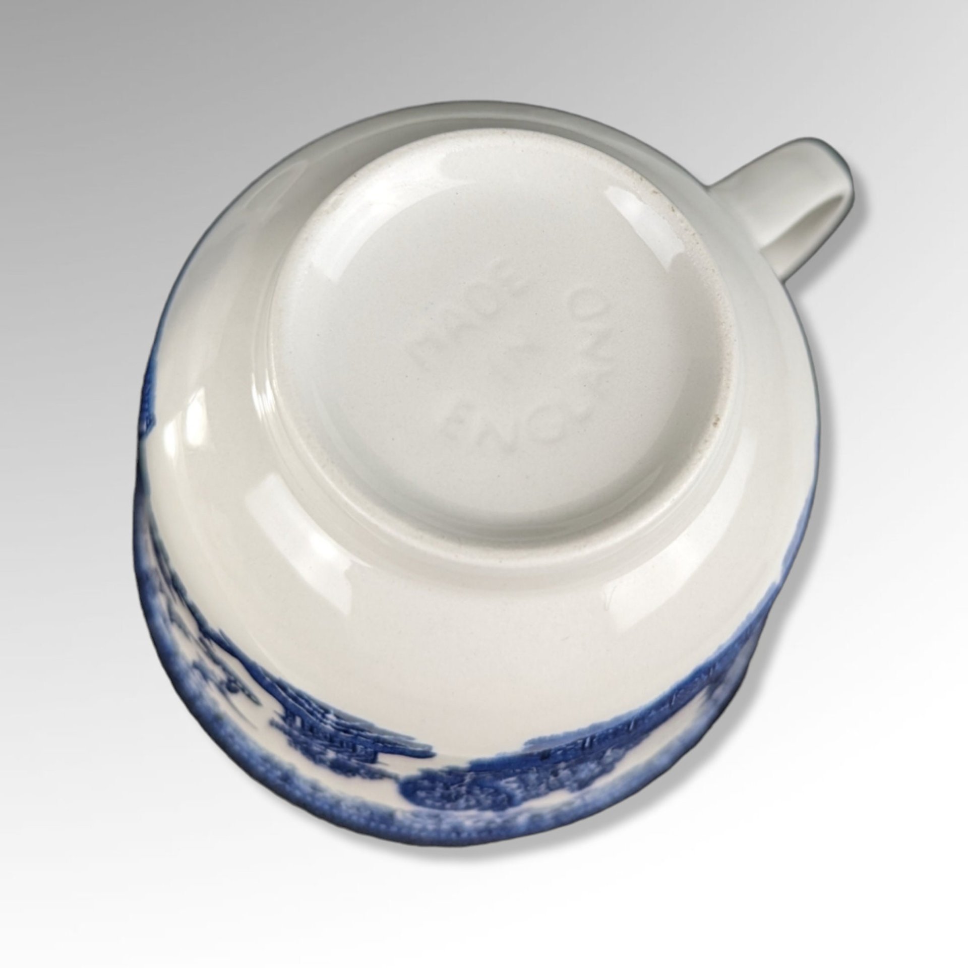 2 Vintage Johnson Bros Blue Willow Cups