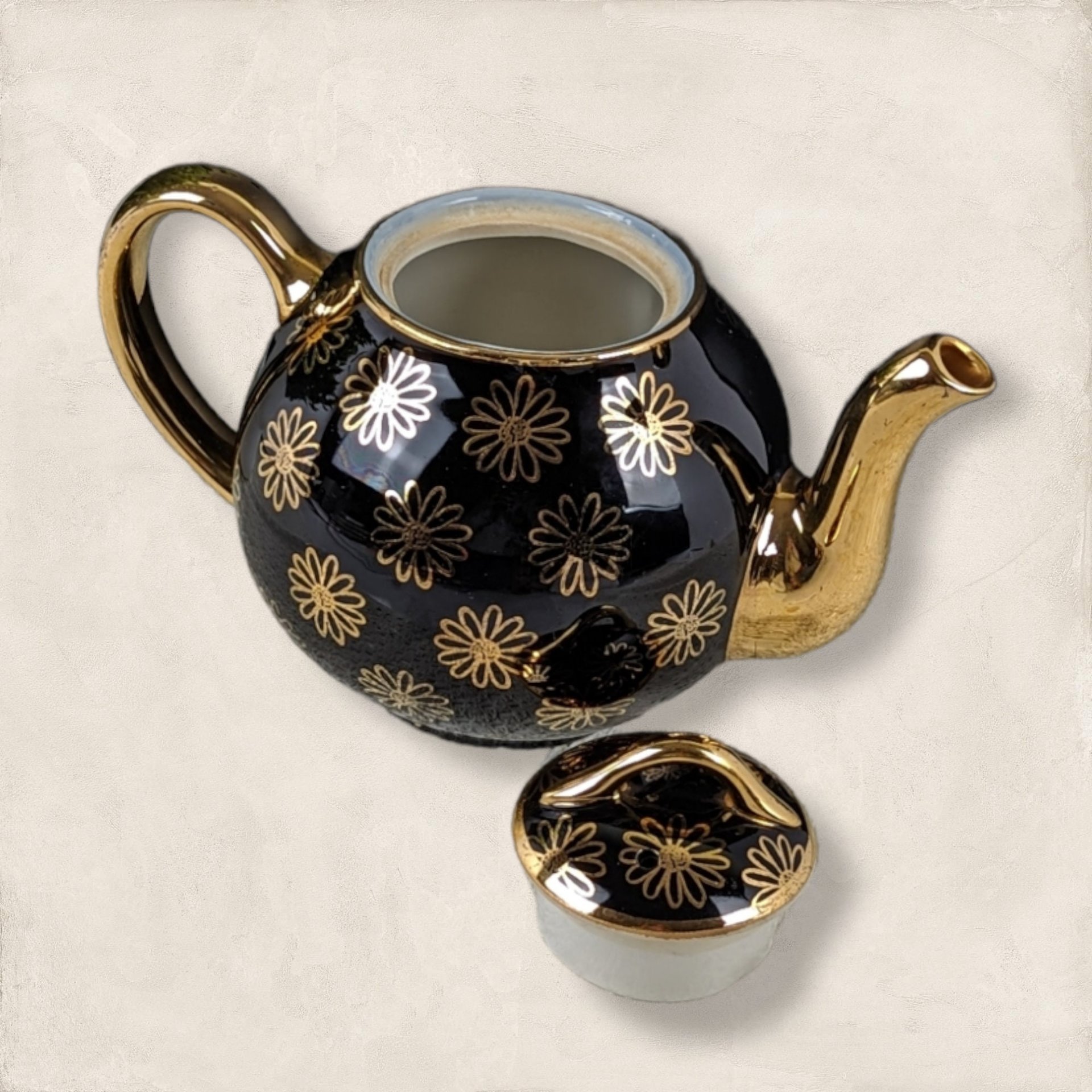 Vintage Hall 050 GL French Daisy Teapot (6-Cup)