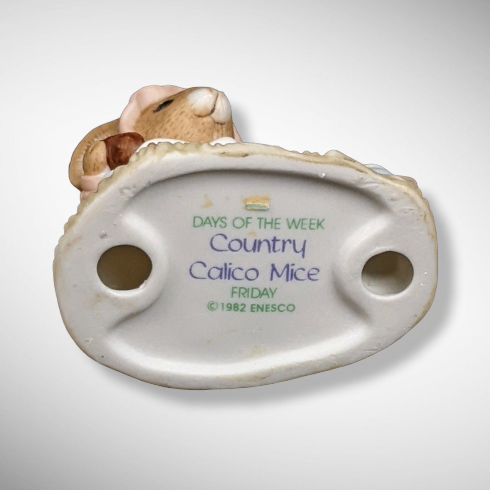 1982 Vintage Enesco Country Calico Friday