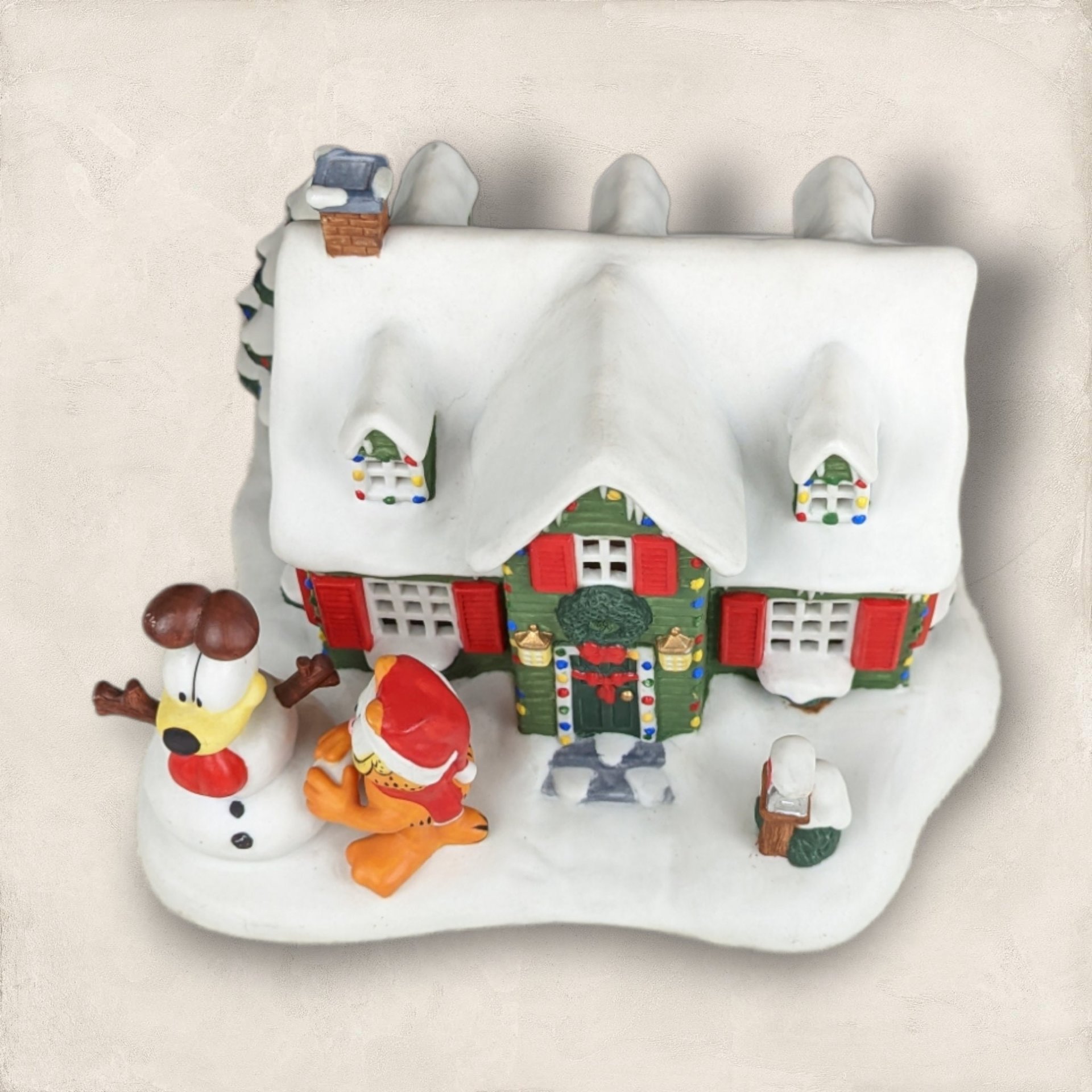 Danbury Mint 1994 Garfield's Christmas Village