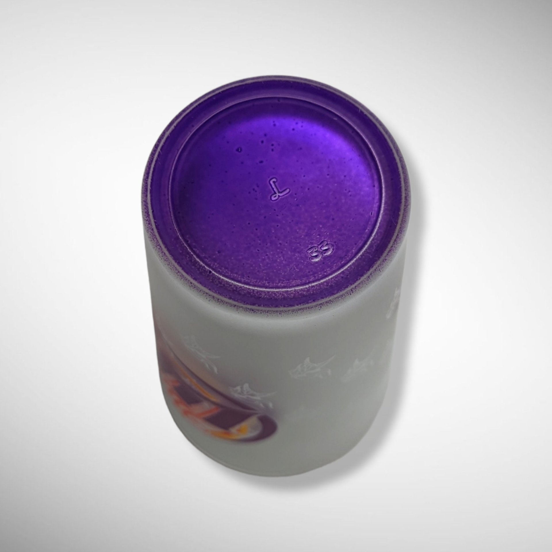 Miller Lite MN Vikings Frosted Glass