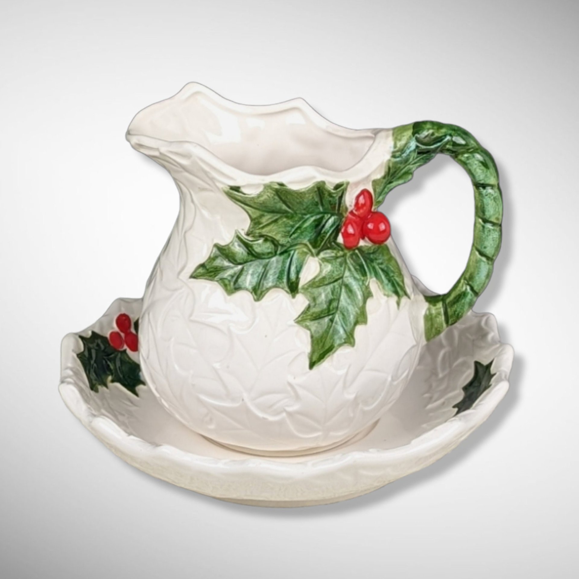 Lefton Plate and Small Water Pitcher 1970/71