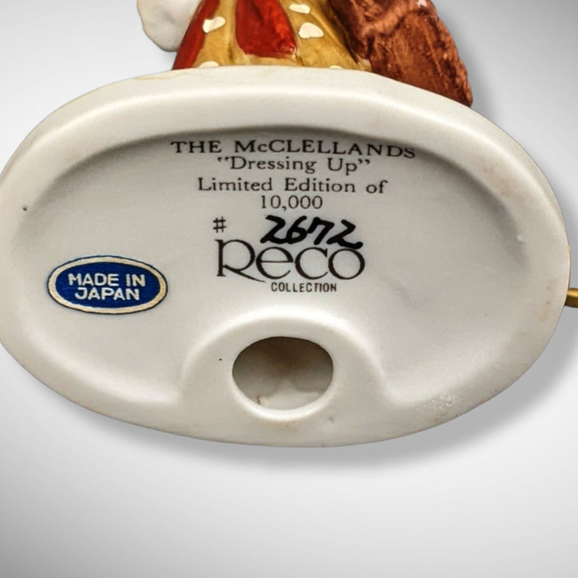 Reco The McClellands 'Dressing Up' Woman with Umbrella Figurine