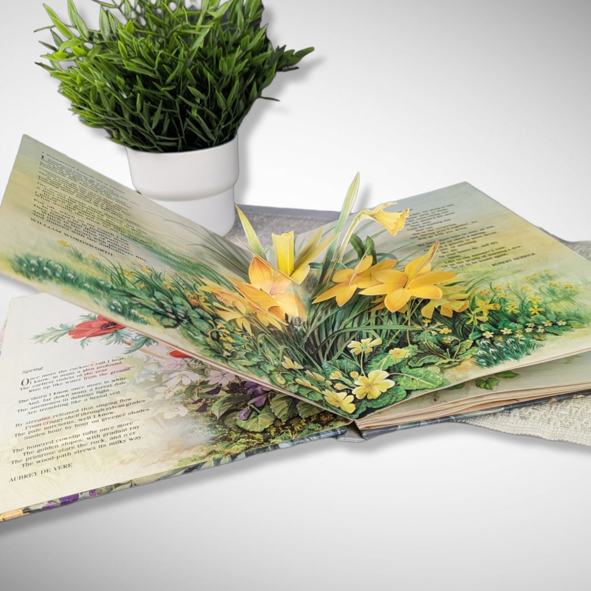 1992 Poetry Of Flowers Pop Up Book By Patricia Whittaker