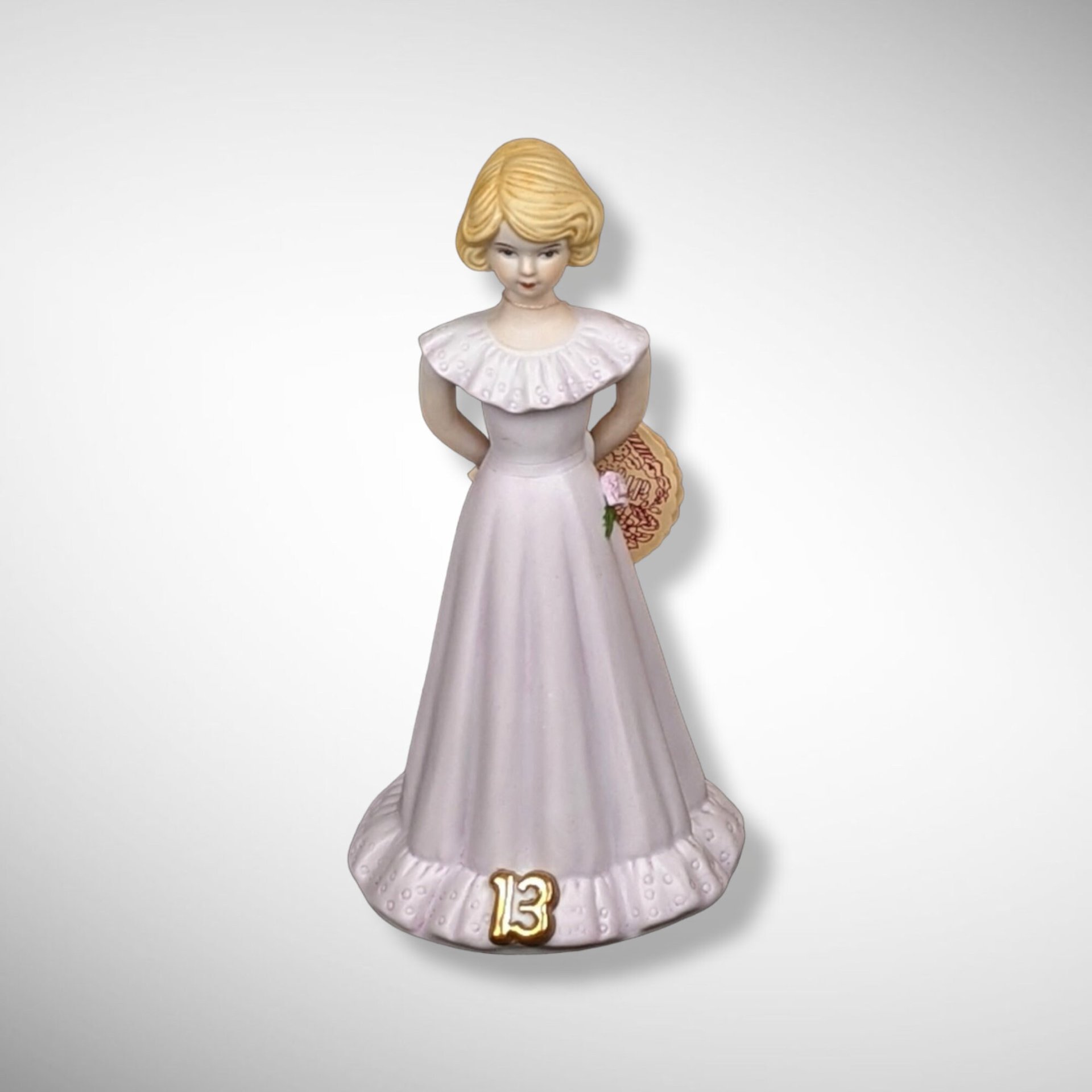 Enesco Growing Up Girls 13th Birthday Blonde Figurine