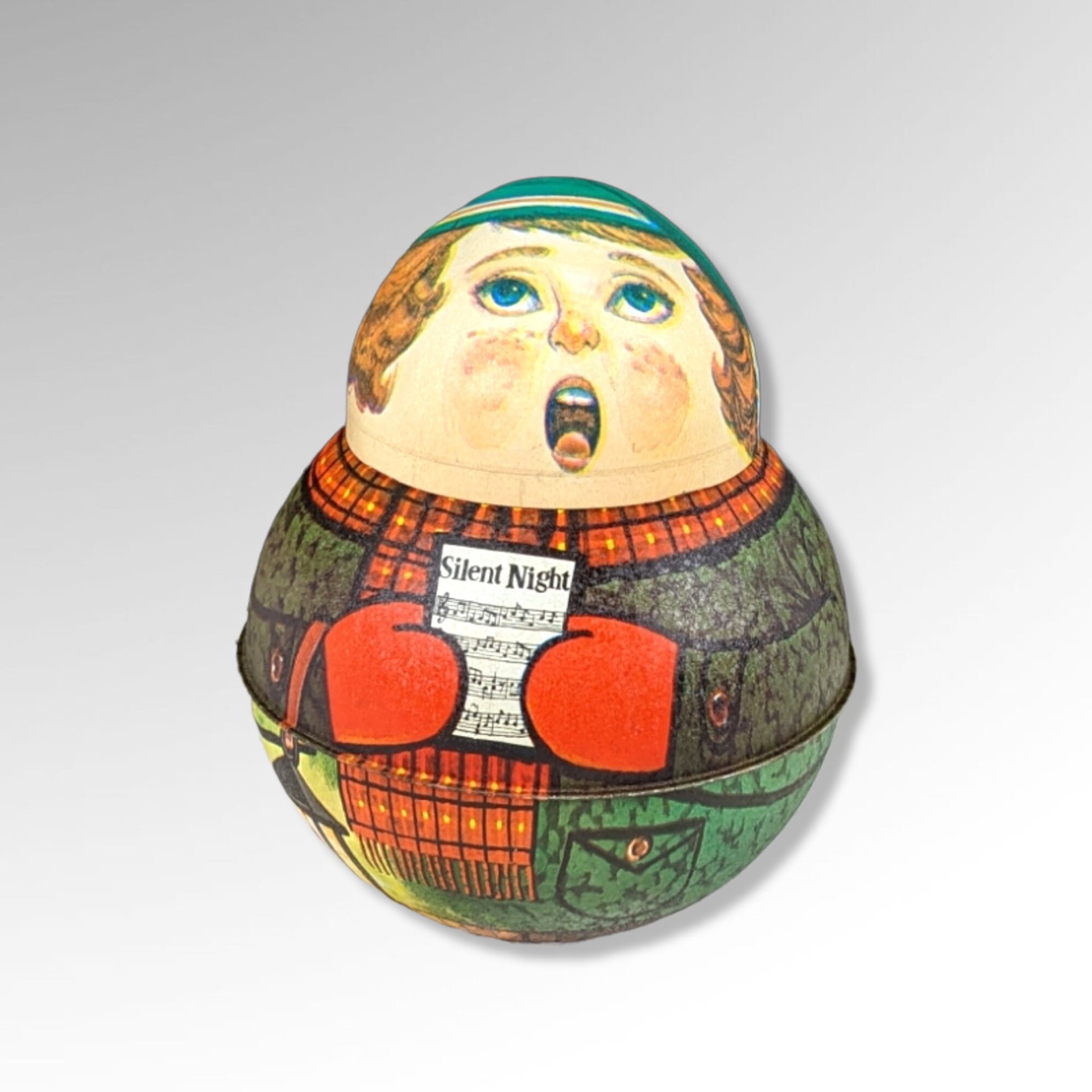 1982 Bristol Ware Caroler Collectible Metal Container