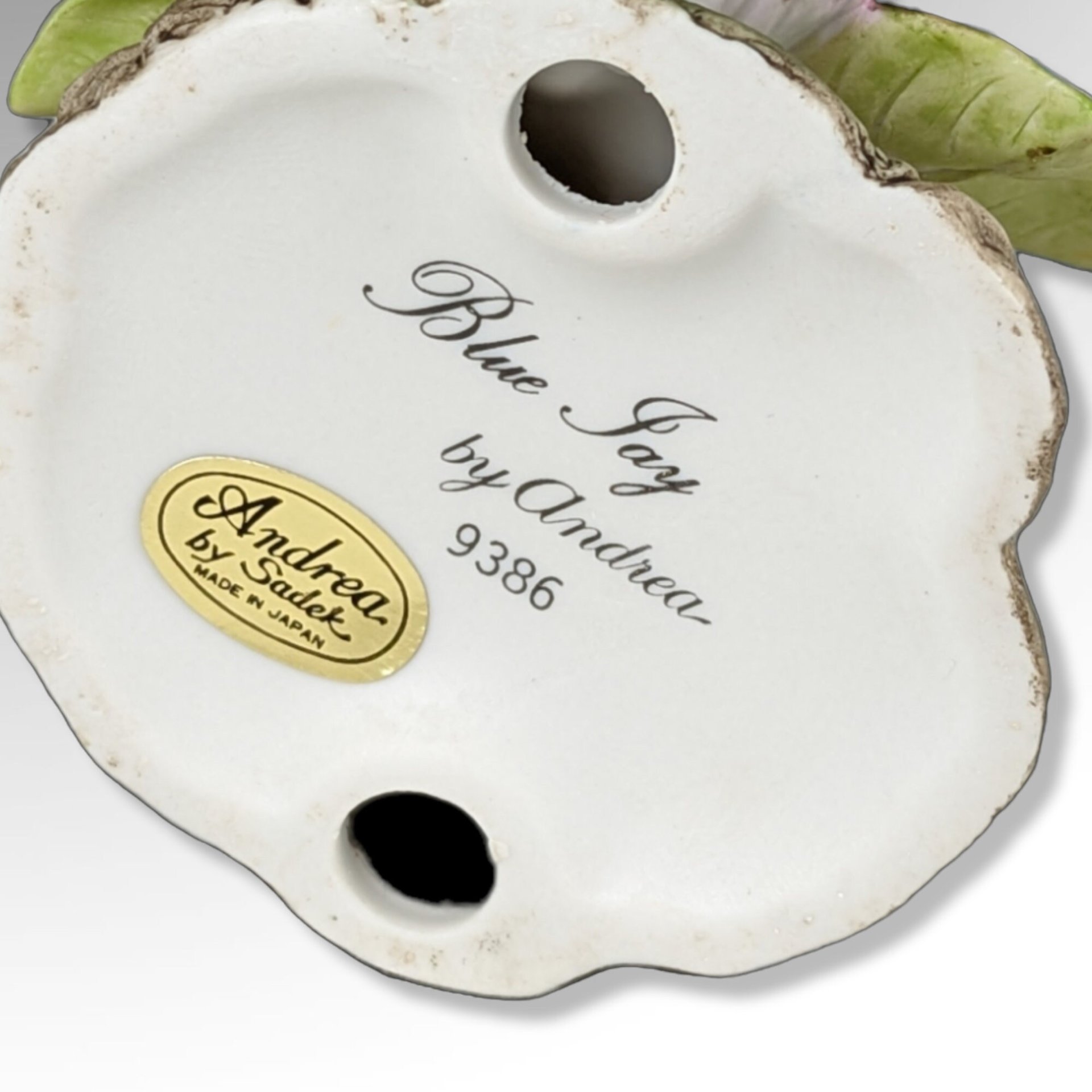 Blue Jay Figurine, Andrea by Sadek 9386