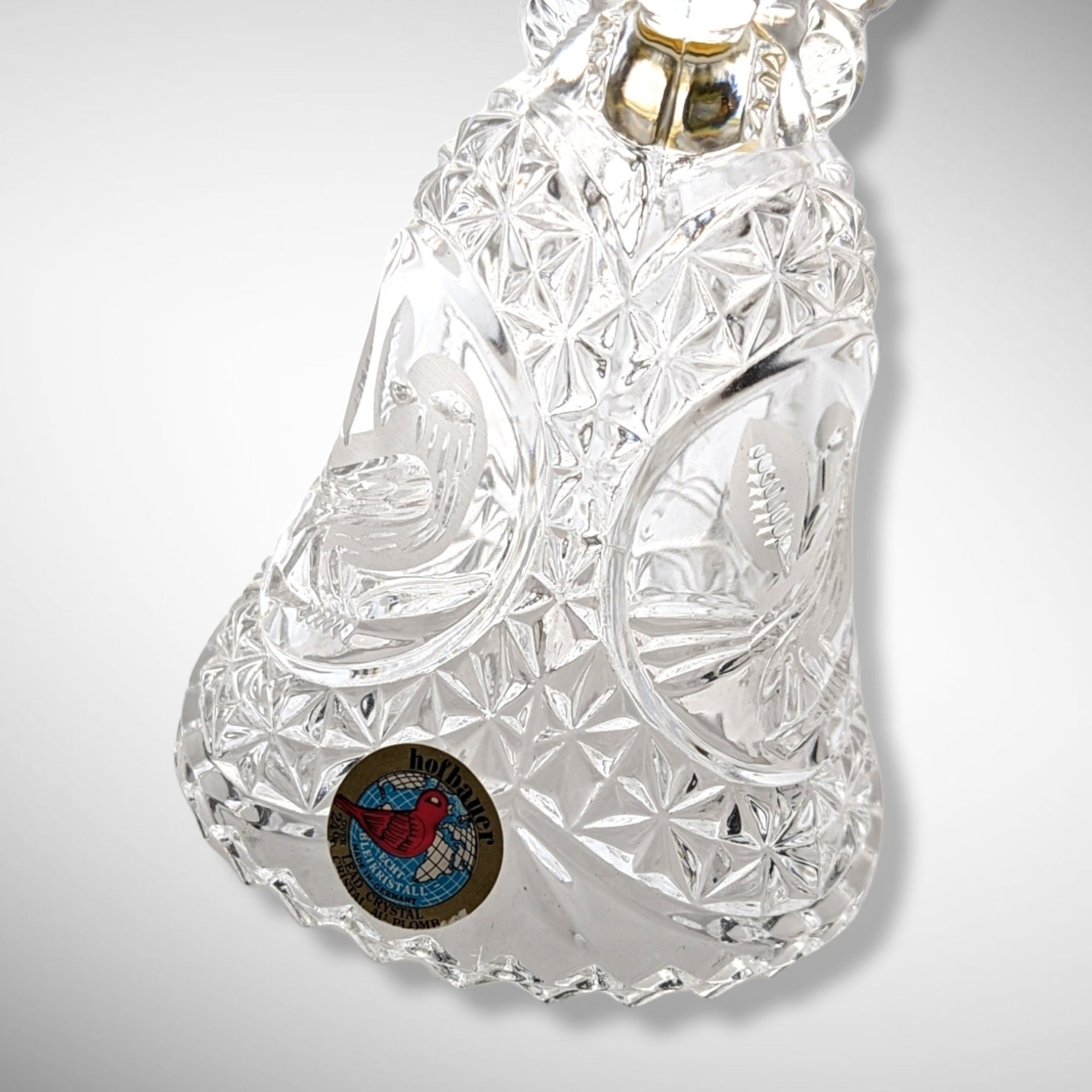 Hofbauer 1984 Byrdes 24% Lead Crystal Bell