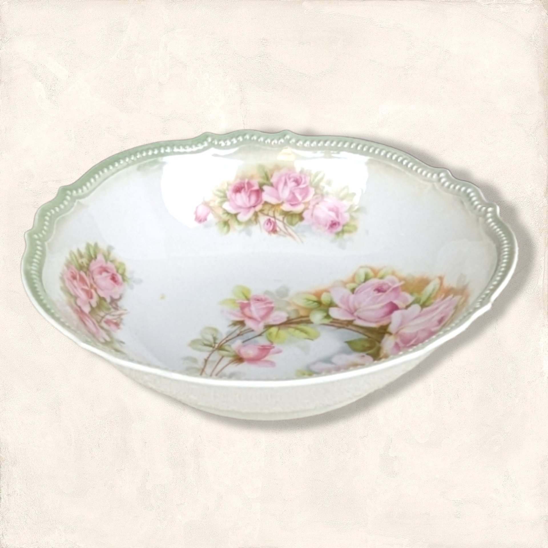 PK Bavaria 9" Pink Floral Bowl