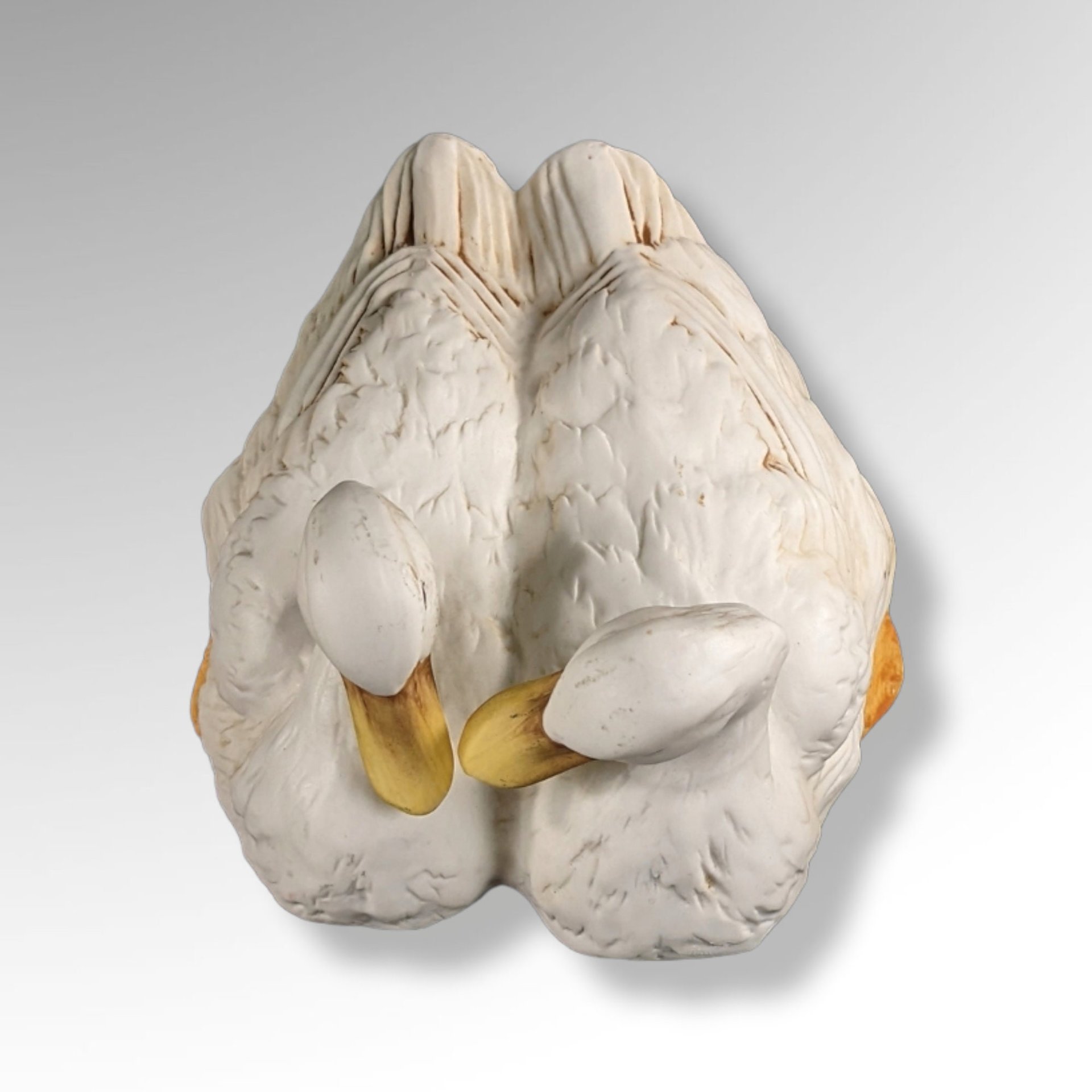 Vintage Porcelain Figurine with 2 Cuddling Geese