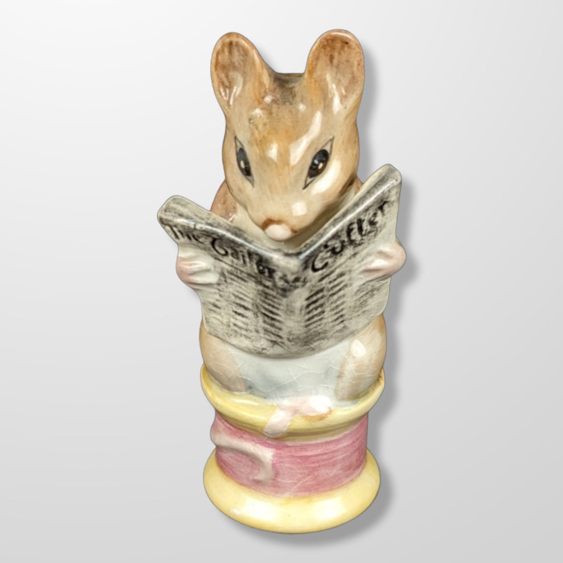 Vintage Beatrix Potter Tailor of Gloucester Mouse Figurine