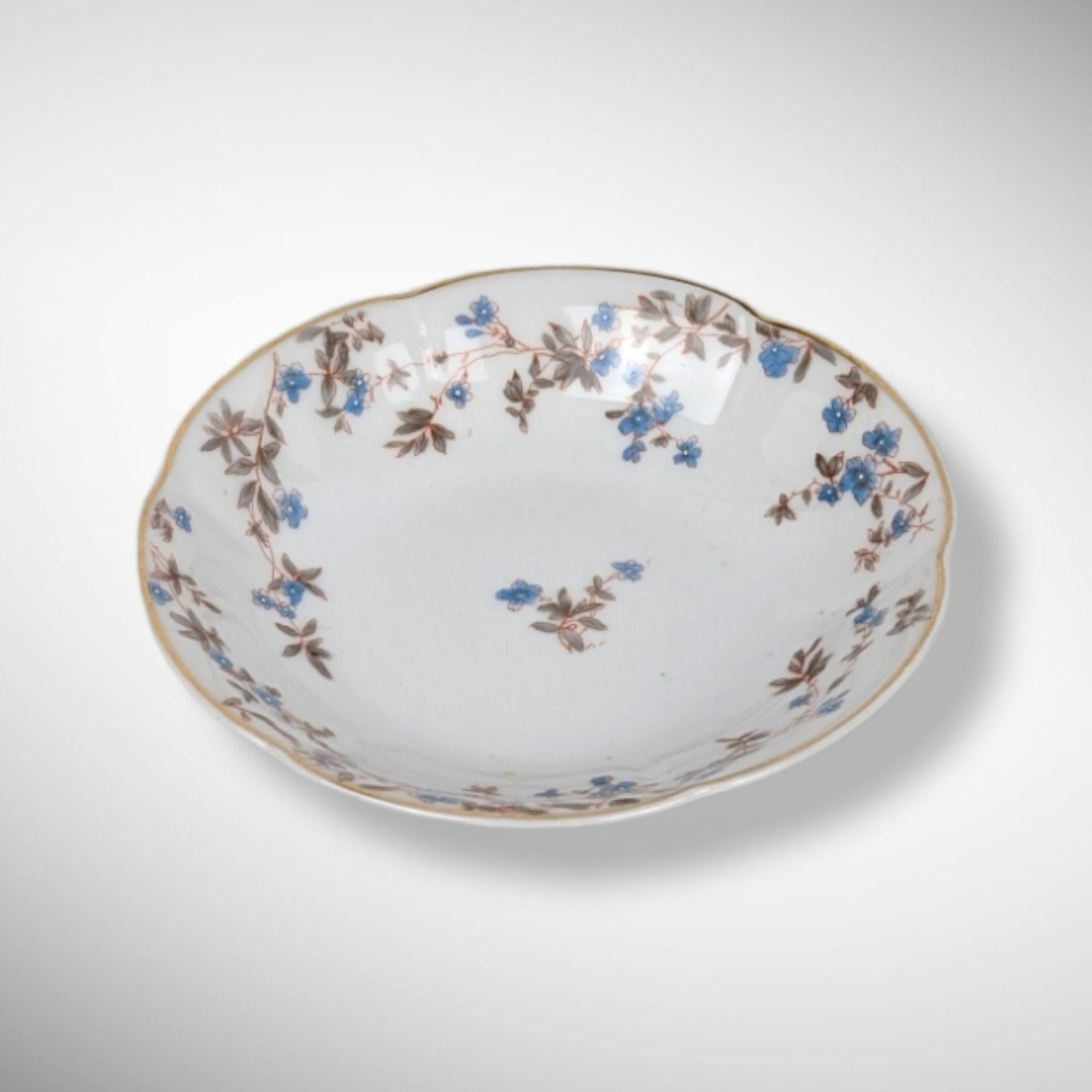 Vintage Carlsbad Austria Floral Bowl