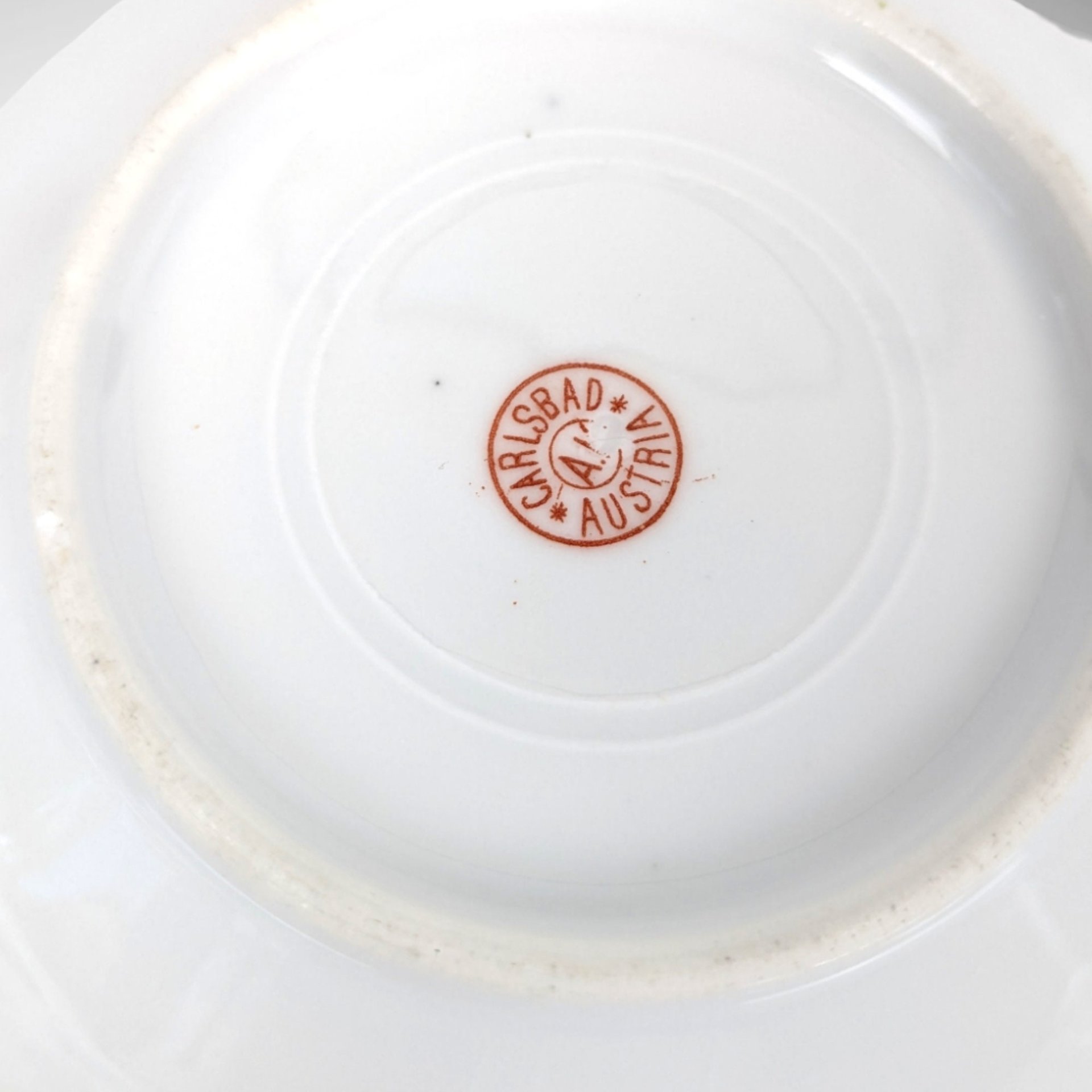 Vintage Carlsbad Austria Floral Bowl