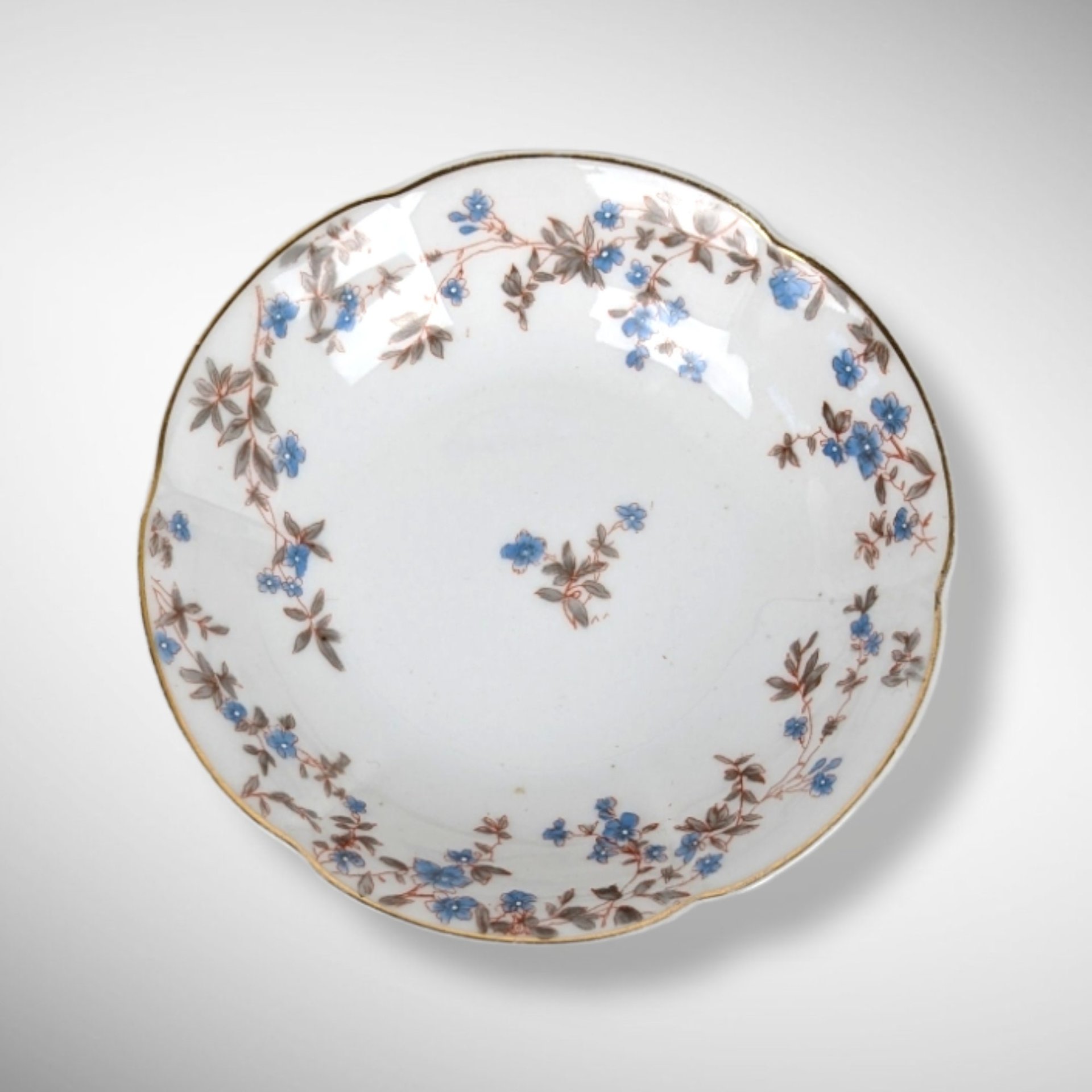 Vintage Carlsbad Austria Floral Bowl