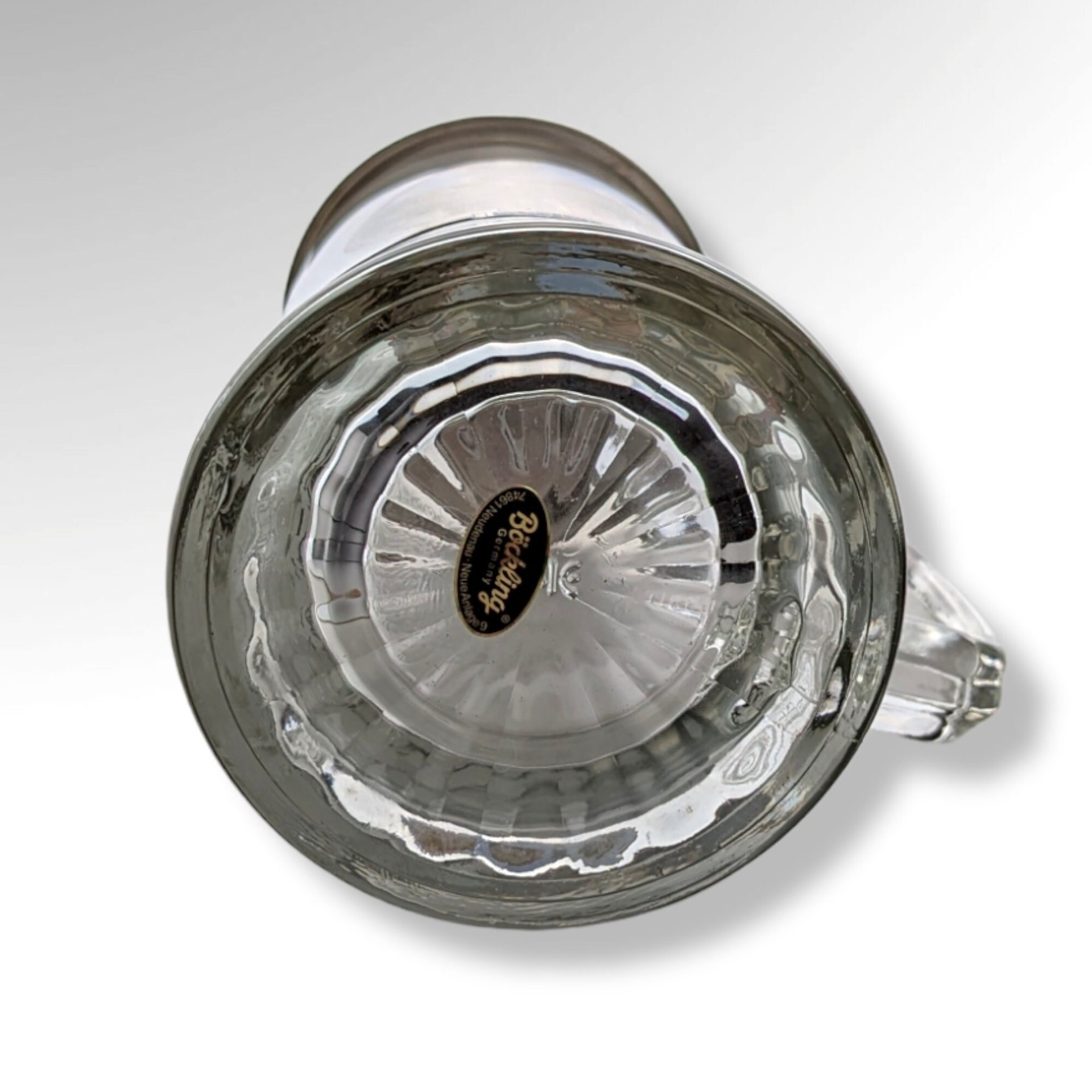 Bockling Germany Glass Beer Stein