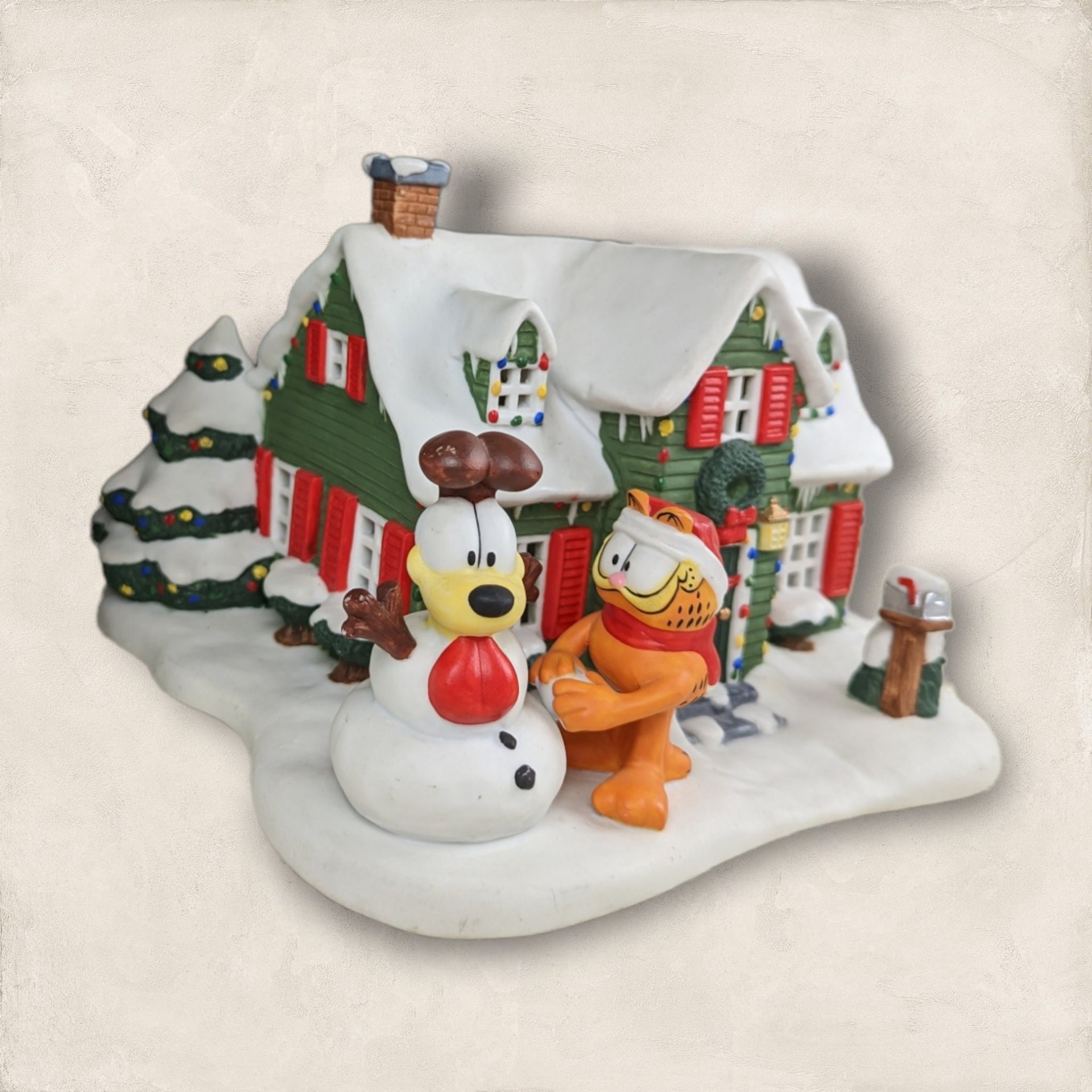 Danbury Mint 1994 Garfield's Christmas Village