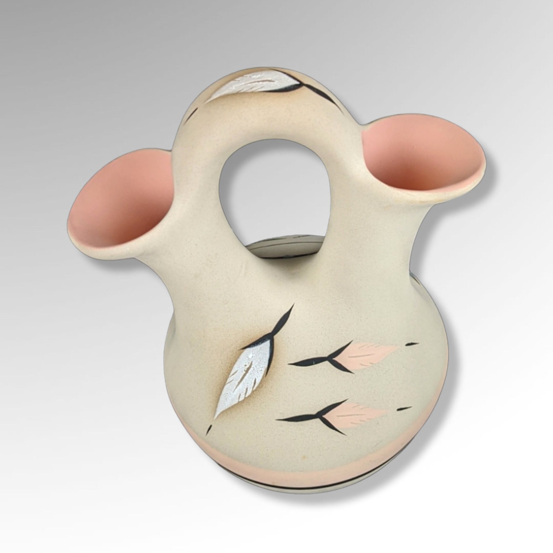 Native American Broken Arrow Pottery Wedding Vase