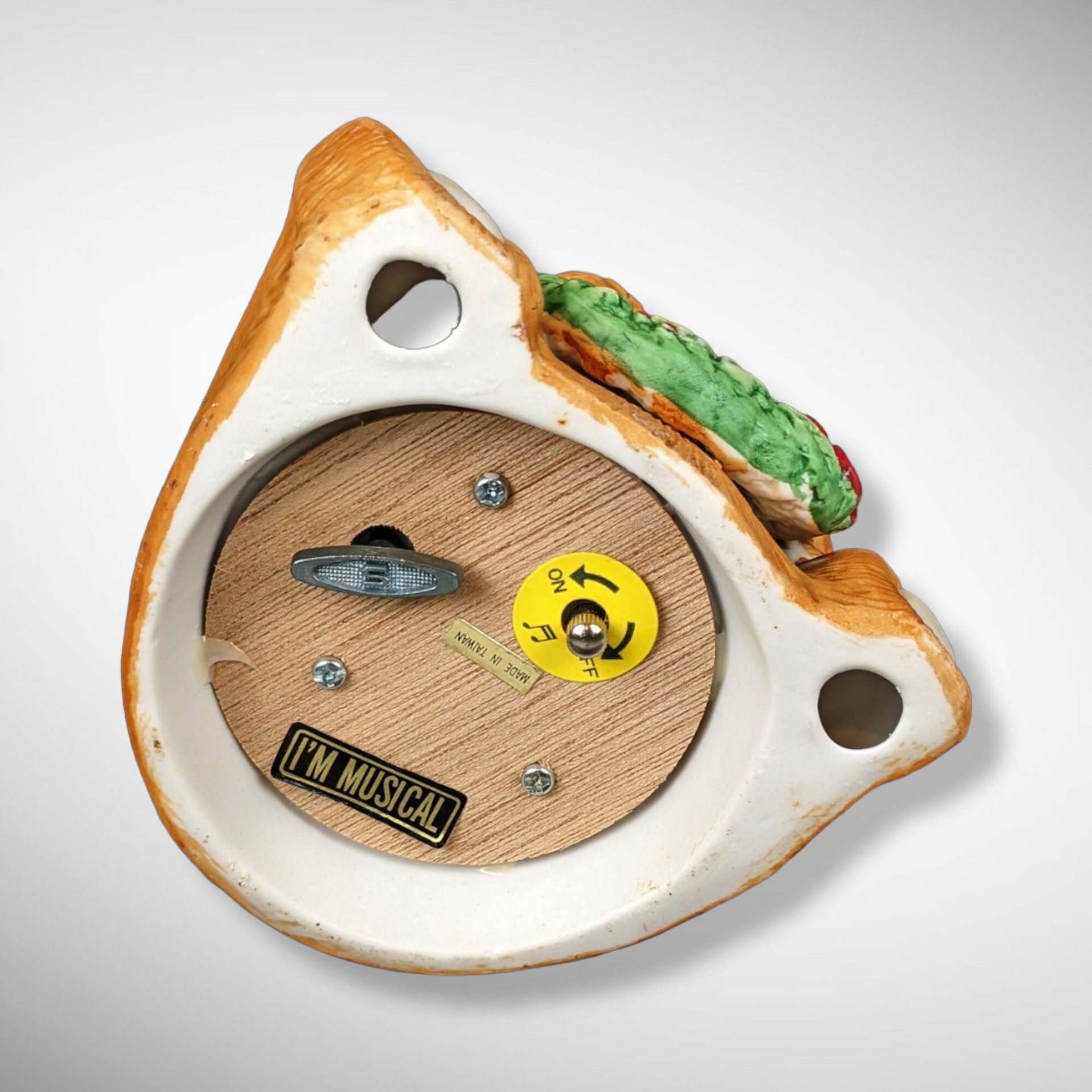 Ceramic Vintage Teddy Bear Music Box