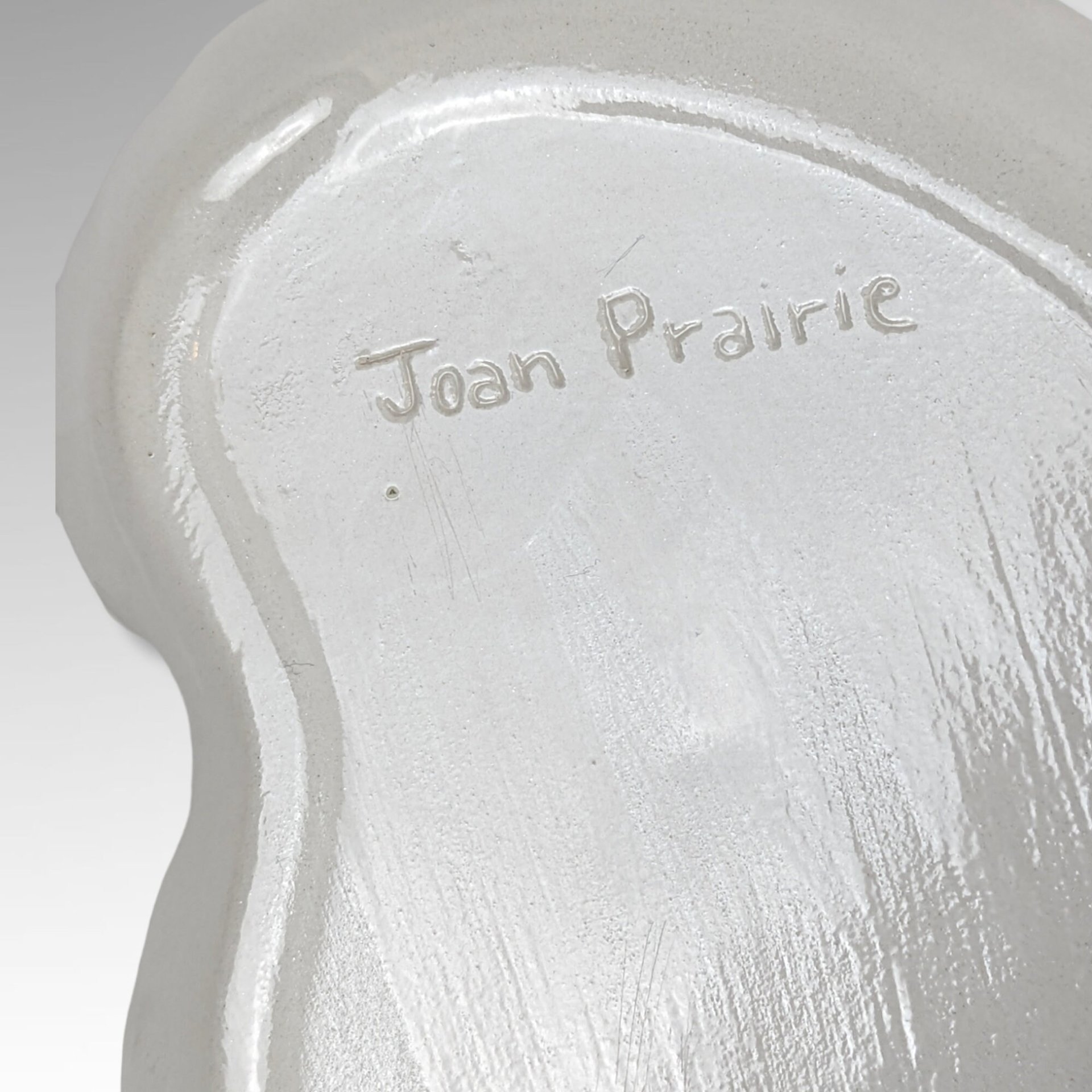 Vintage Yellow Plate with Mice and Cheese, Signed Joan Prairie