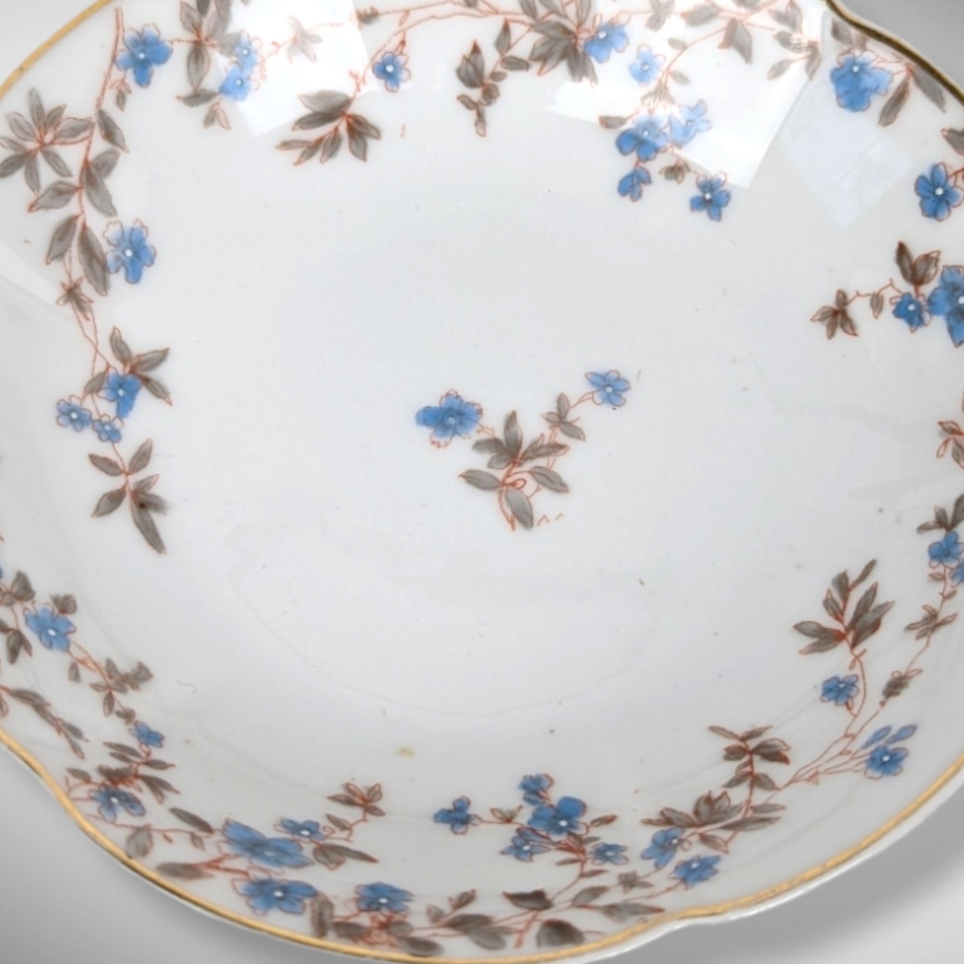 Vintage Carlsbad Austria Floral Bowl