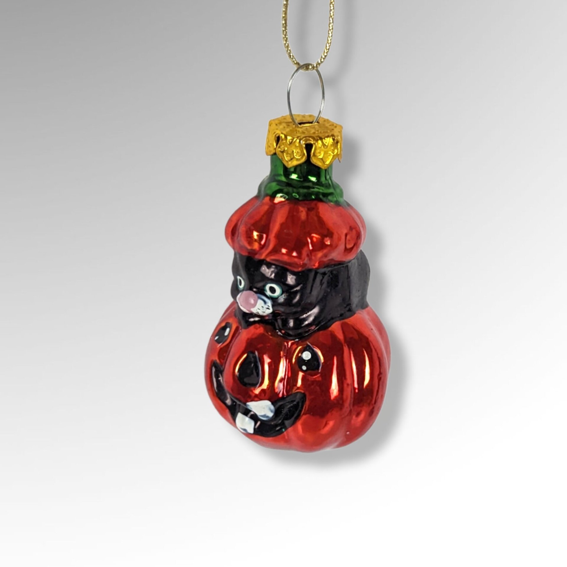 Set of 3 Blown Glass Halloween Ornaments