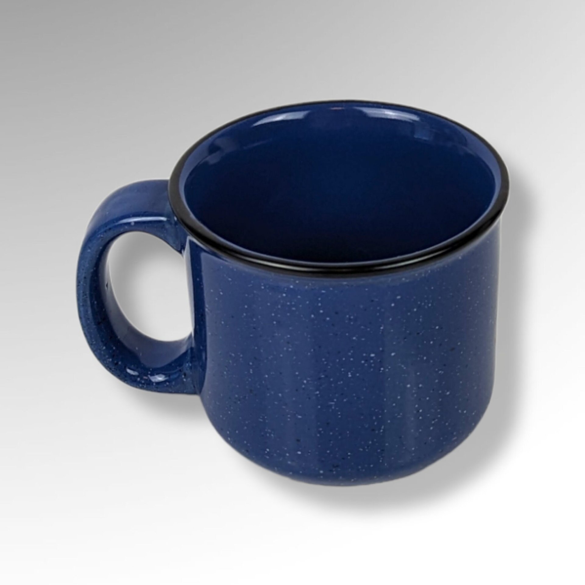 Vintage Marlboro Unlimited Blue Speckled Ceramic Coffee Mug