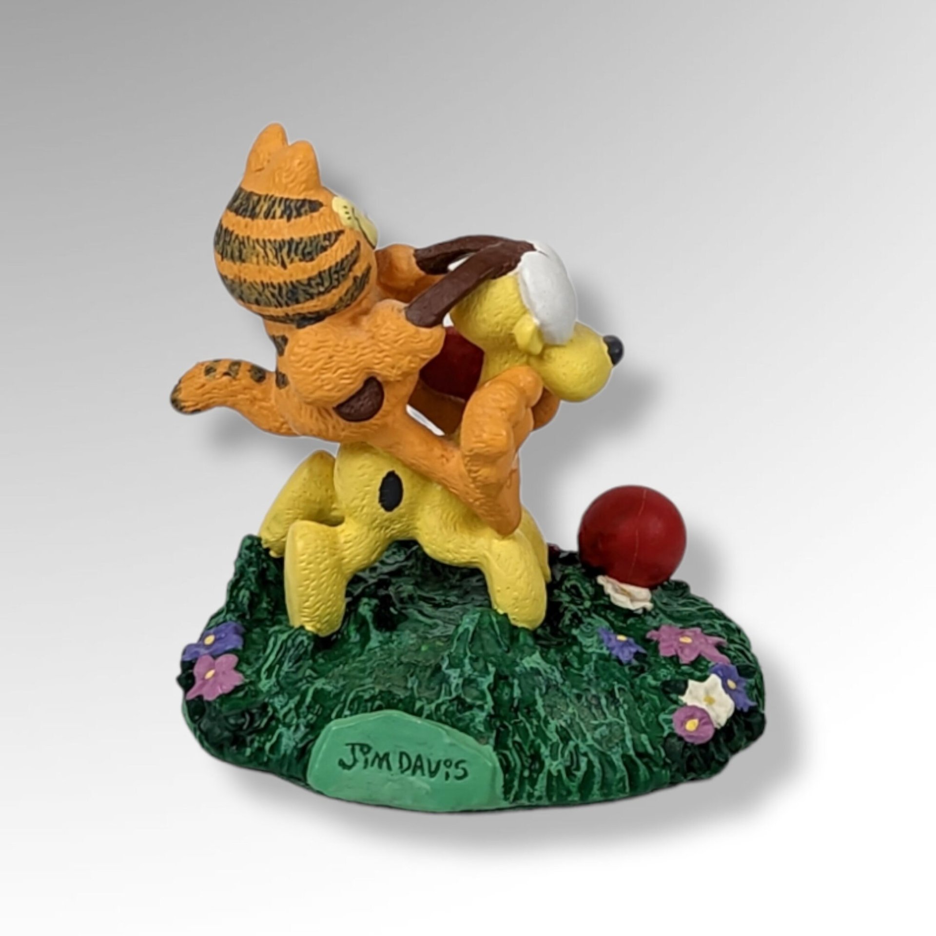 1993 Danbury Mint "Easy Rider" Garfield and Odie Figurine