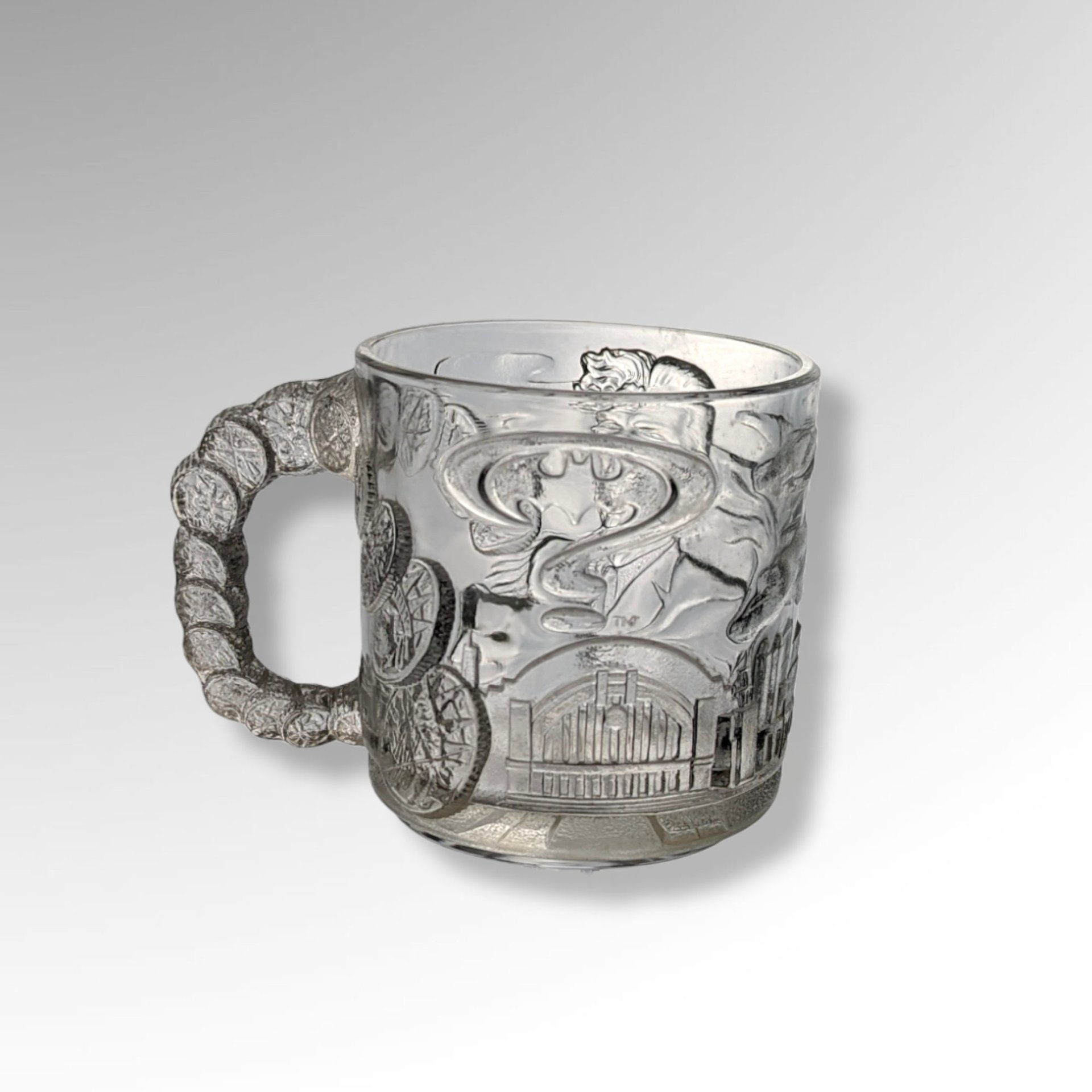 Set of 2 1995 McDonalds Batman Forever Handled Cups