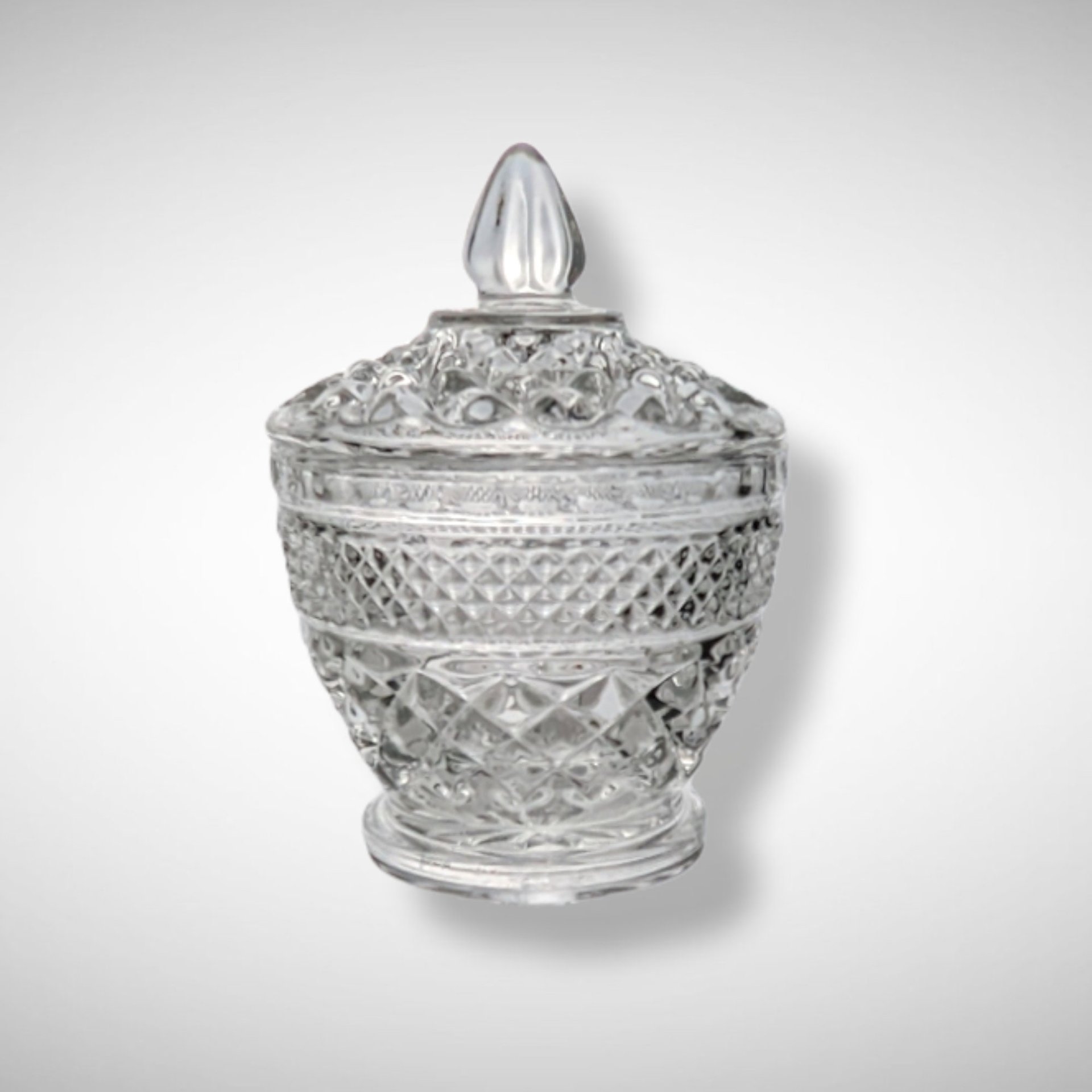 Anchor Hocking Wexford Lidded Sugar Bowl