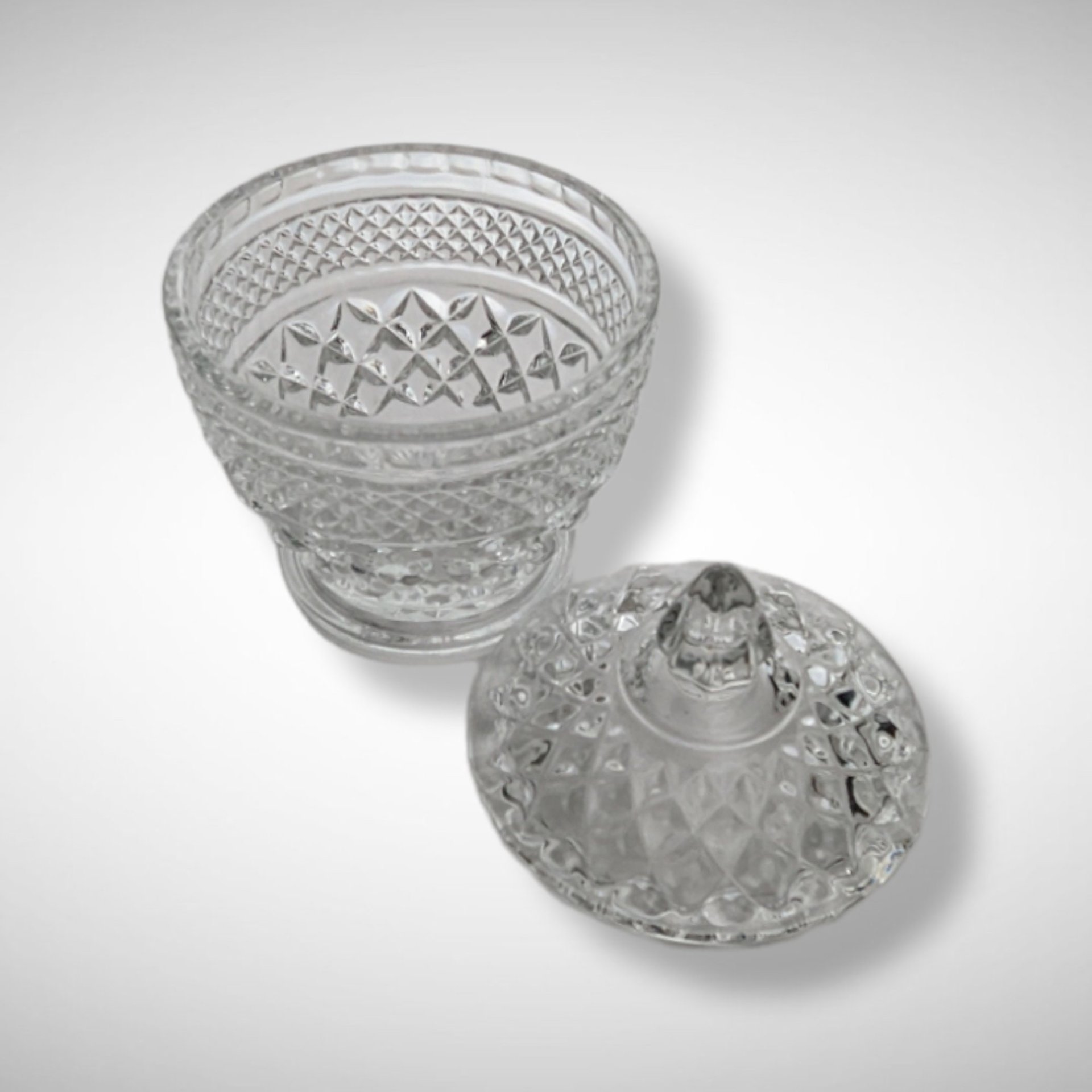 Anchor Hocking Wexford Lidded Sugar Bowl