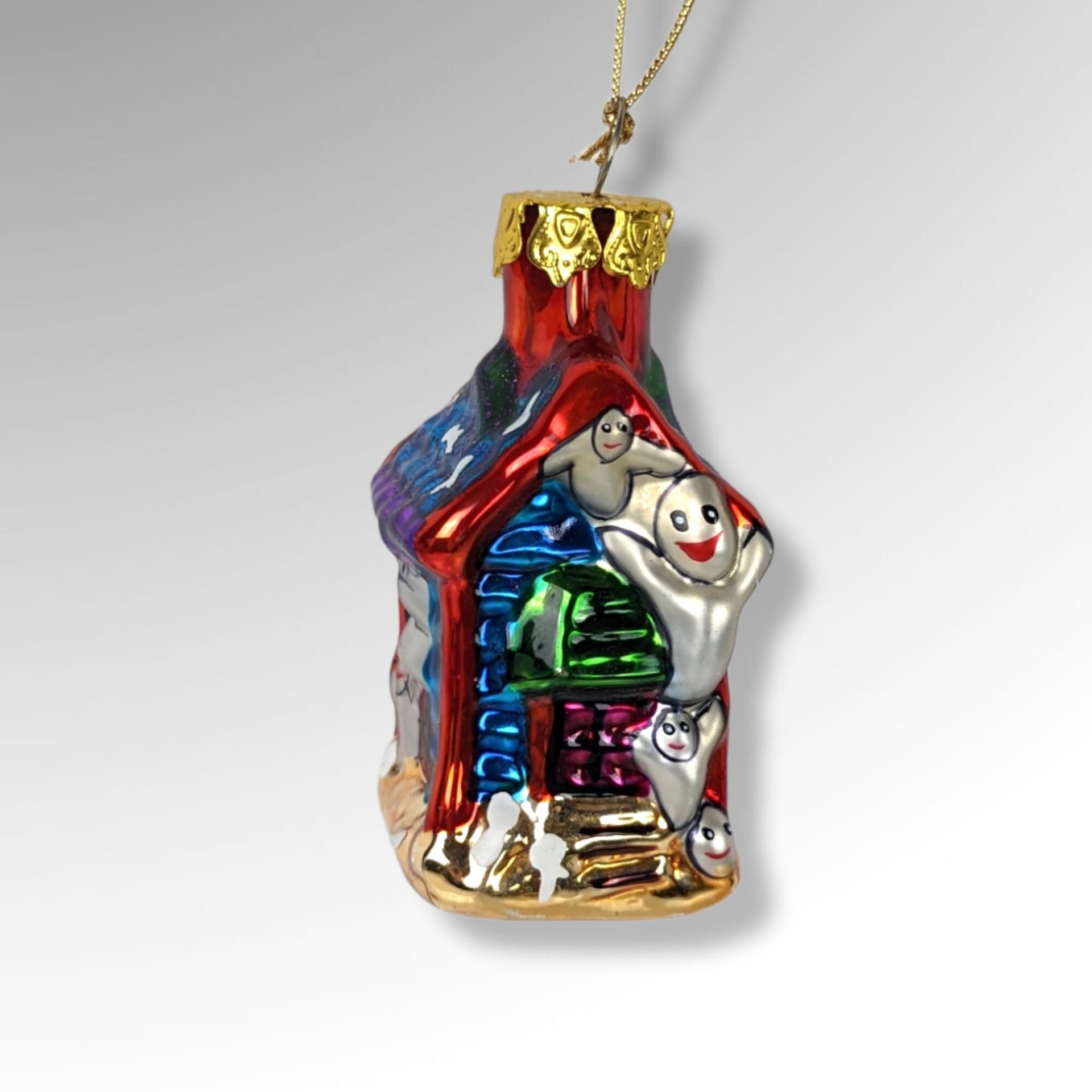 Set of 3 Blown Glass Halloween Ornaments