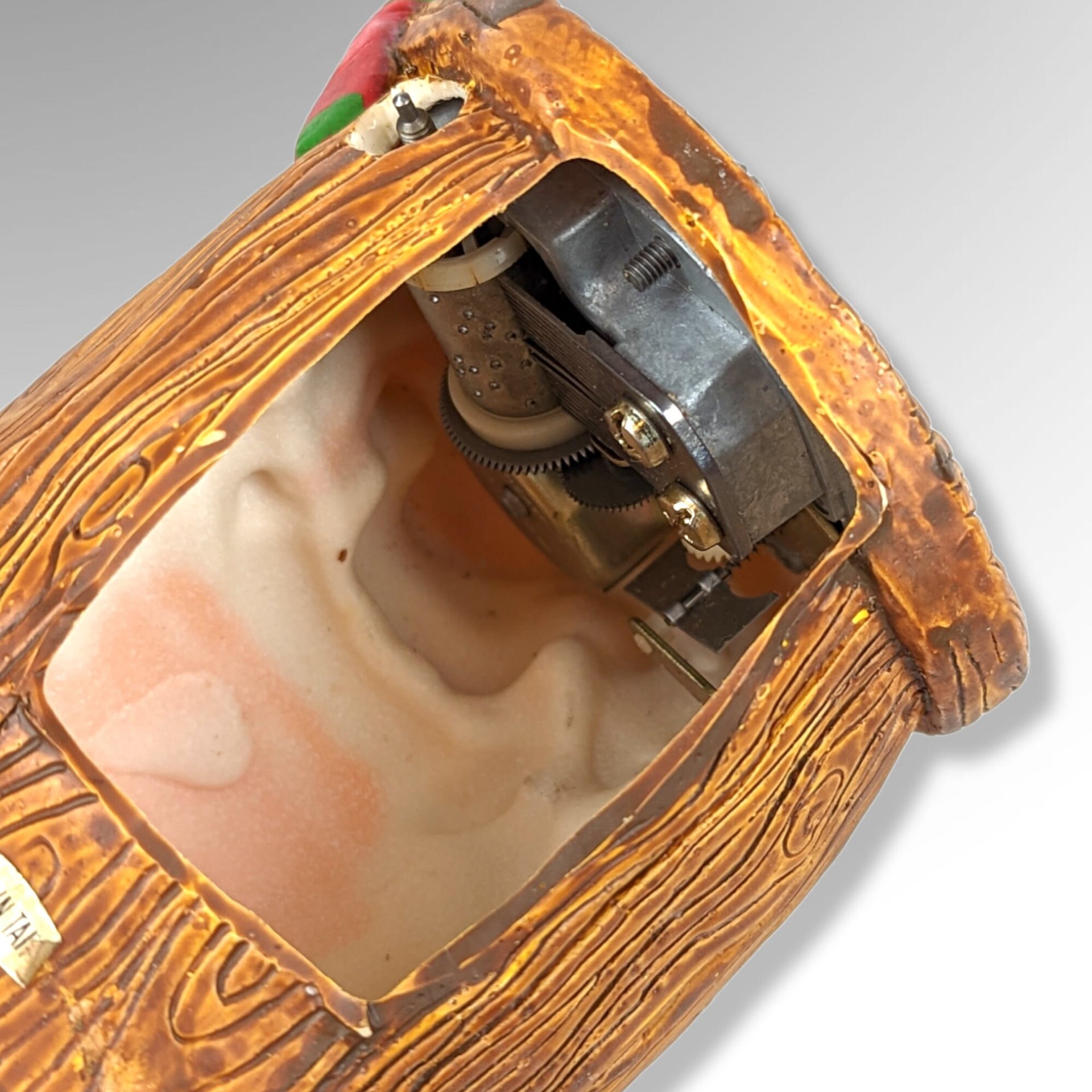 Ceramic "Not a Creature Was Stirring" Sleeping Mouse Music Box