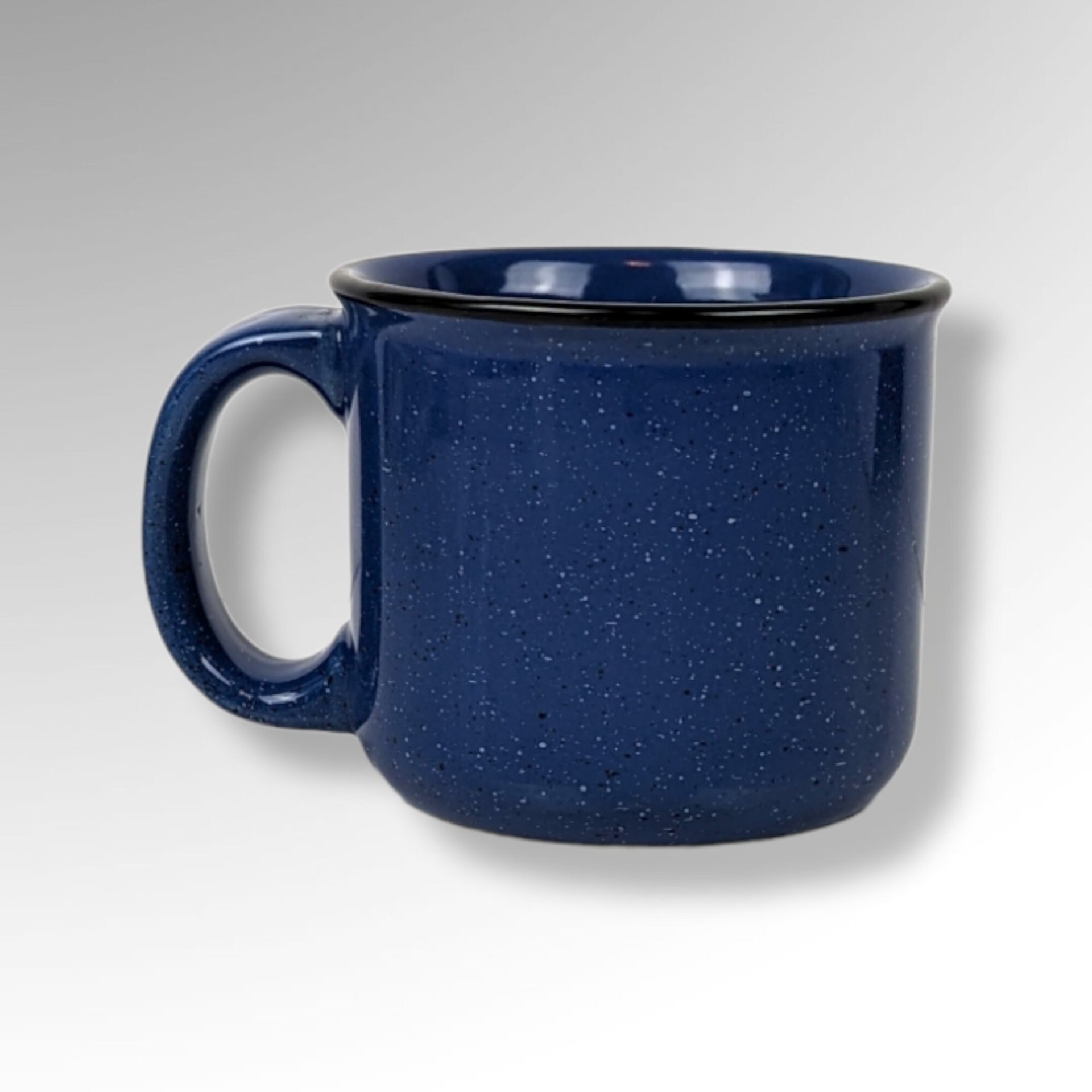 Vintage Marlboro Unlimited Blue Speckled Ceramic Coffee Mug