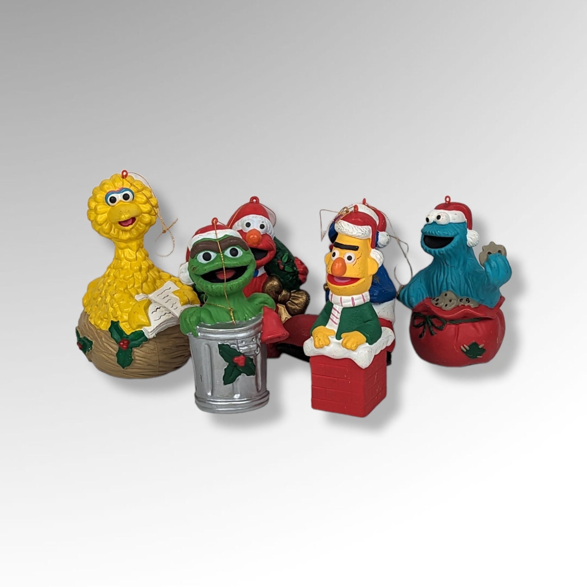 Set of 6 Sesame Street Large Ornaments