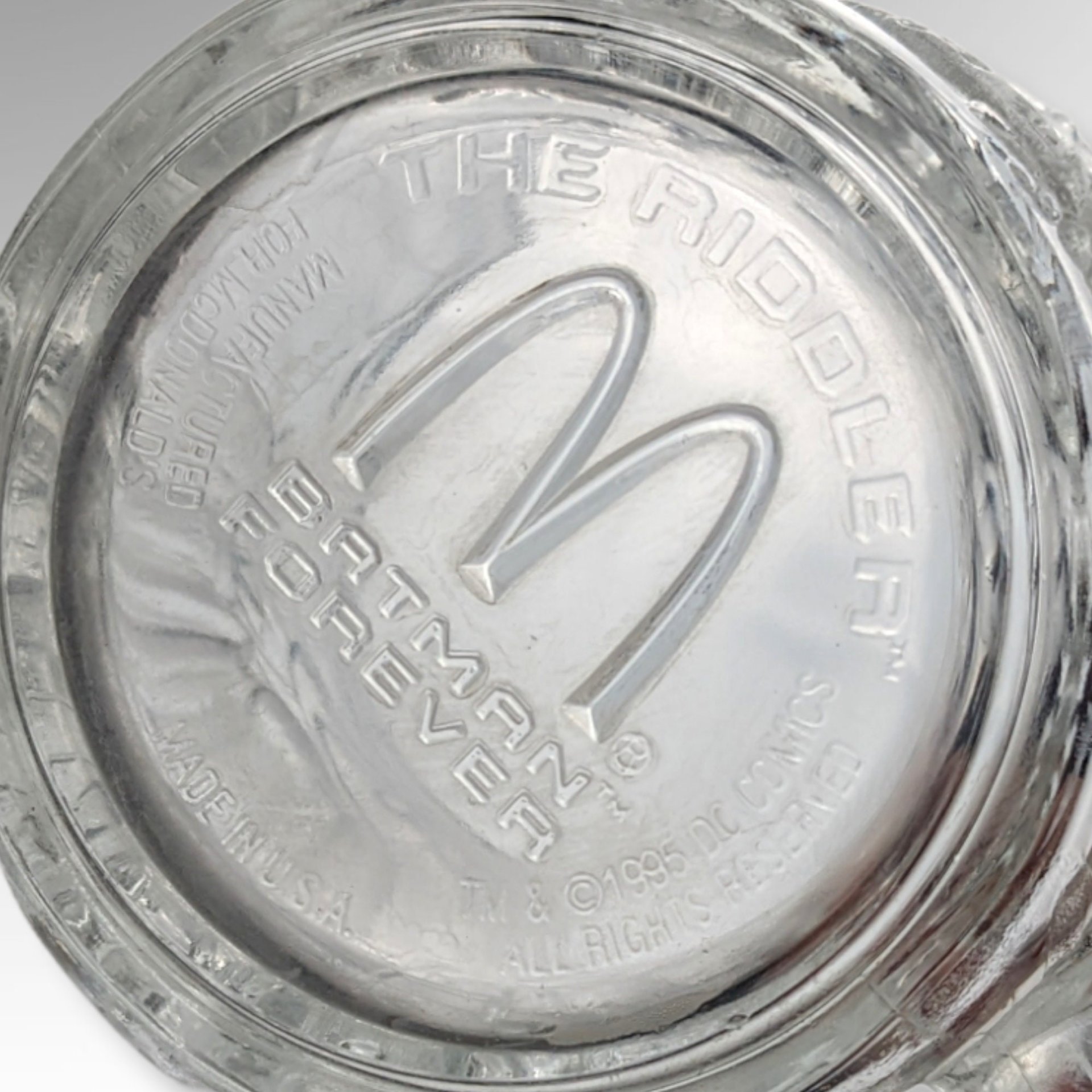 Set of 2 1995 McDonalds Batman Forever Handled Cups