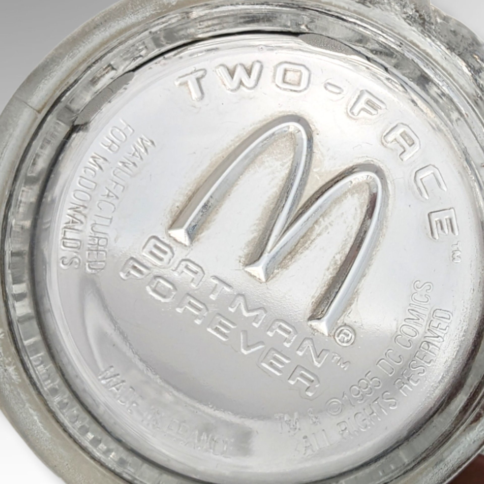 Set of 2 1995 McDonalds Batman Forever Handled Cups