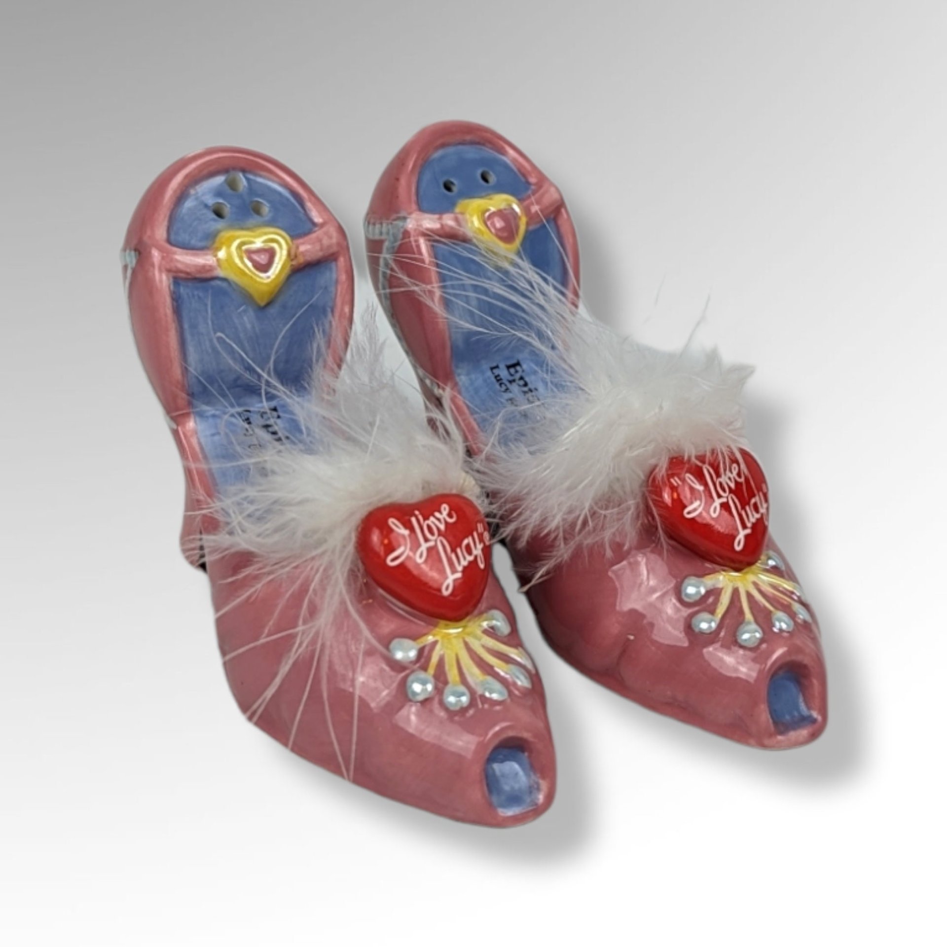 2002 Vandor I love Lucy Shoes Salt and Pepper Set