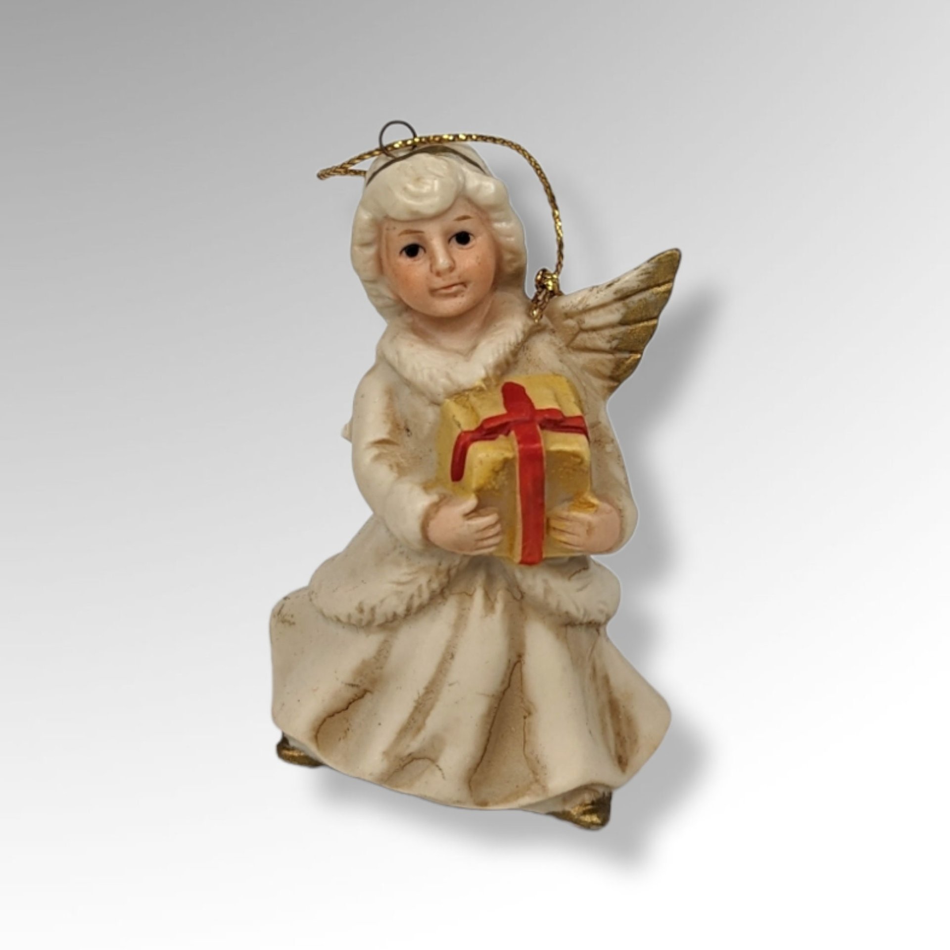 Set of 6 Homco Angel Ornaments
