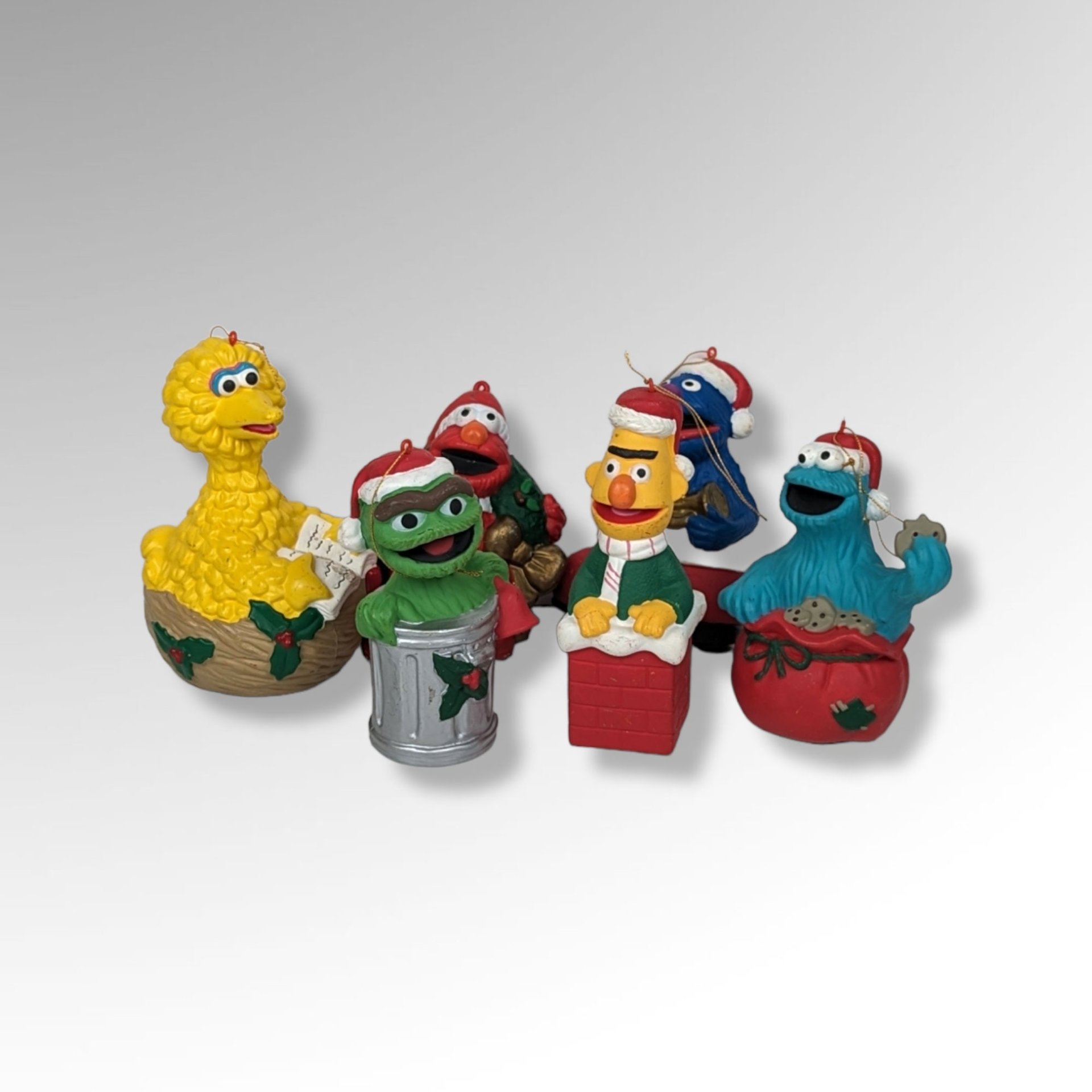 Set of 6 Sesame Street Large Ornaments