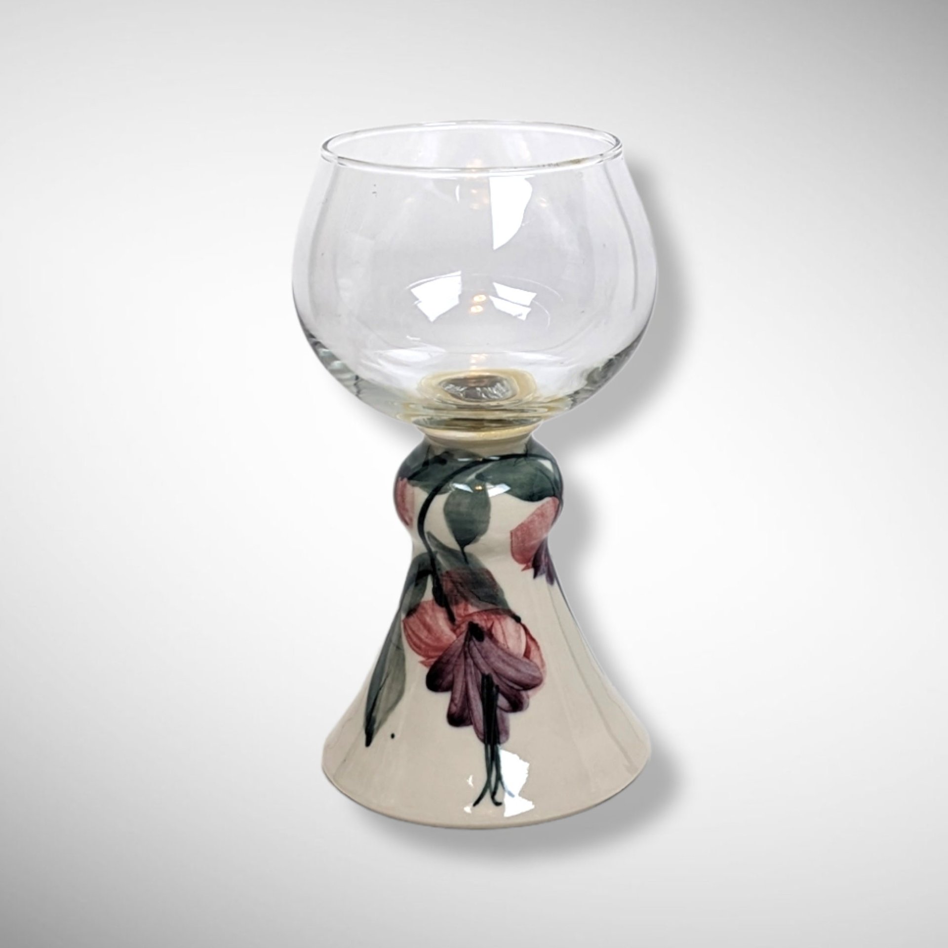 Linden Hills Pottery Floral Candle Holder Set