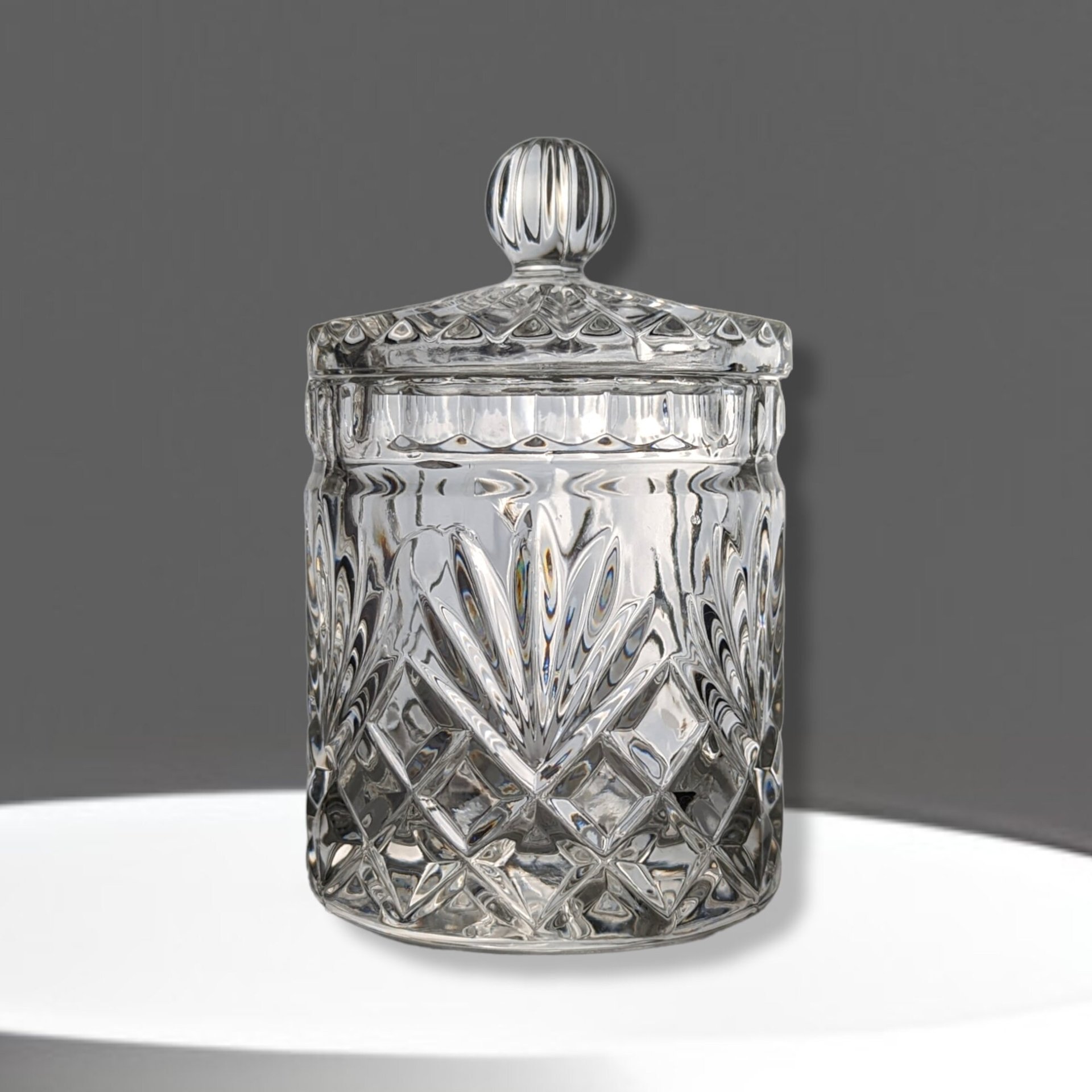 Crystal Candy Jar with Lid