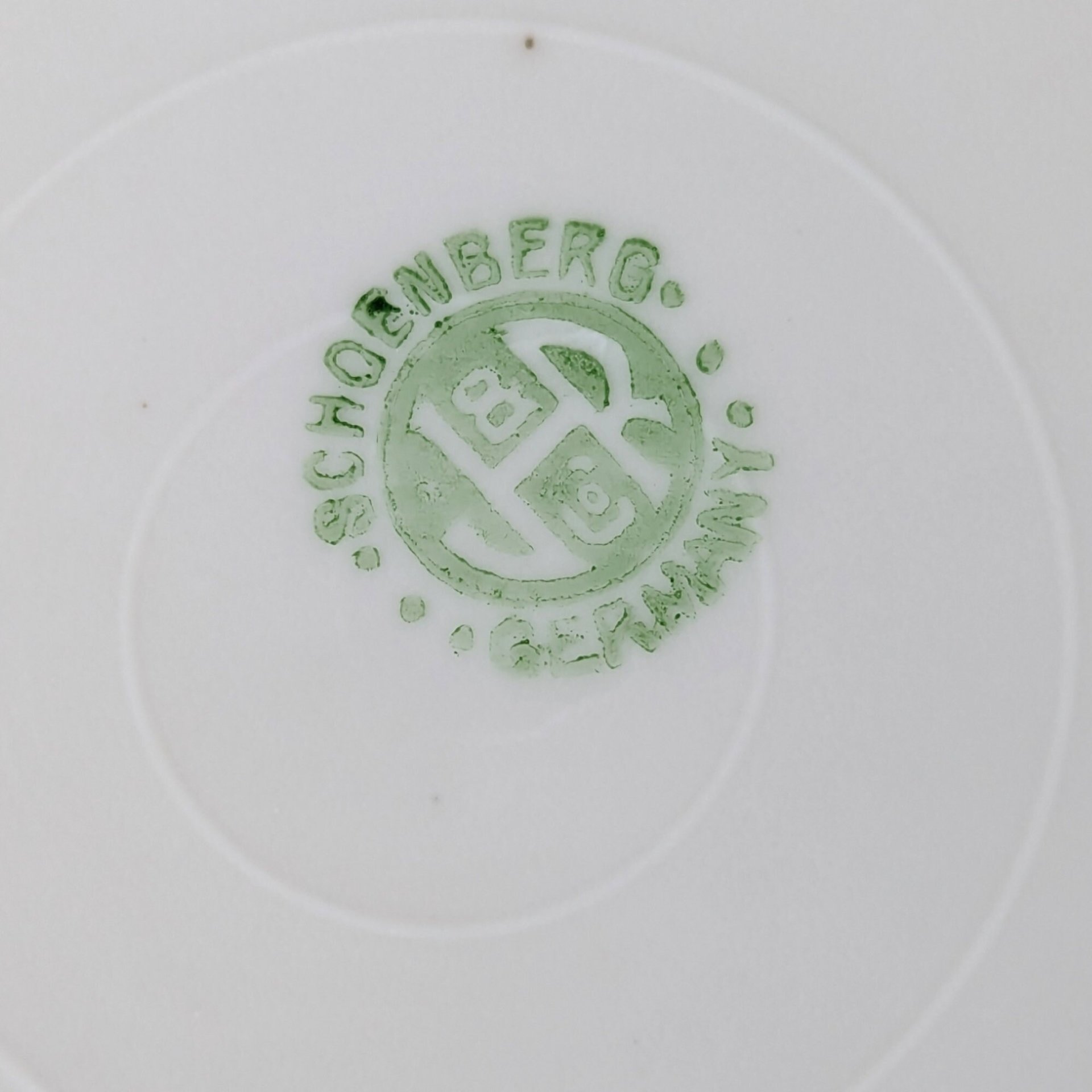 Pair of Schoenberg Germany Purple Floral Plates