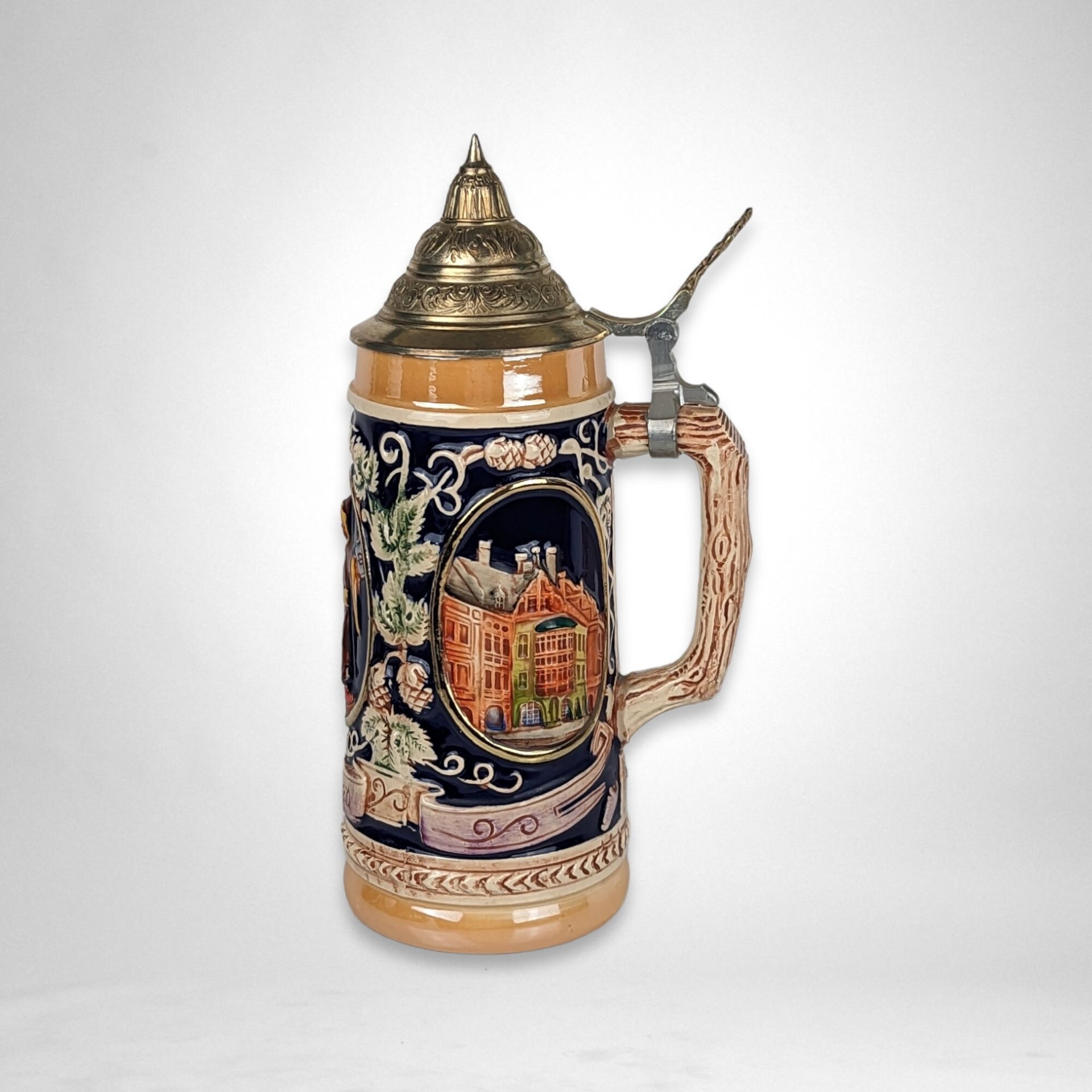 Ceramic Painted German Stein