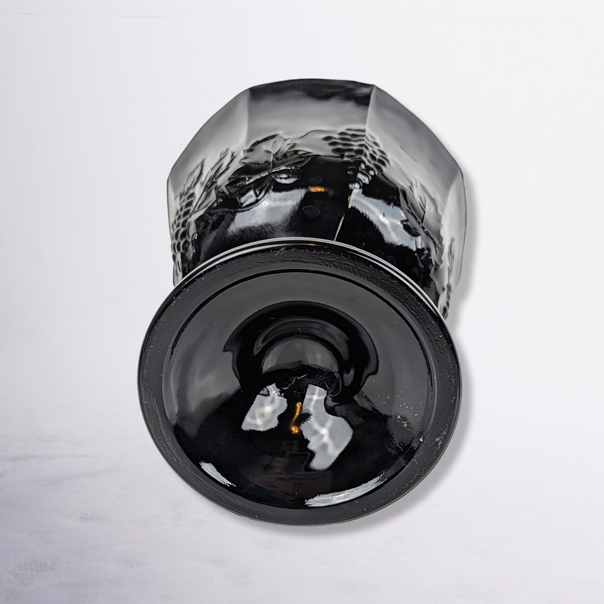 Vintage Indiana Glass Compote, Choose Green or Black